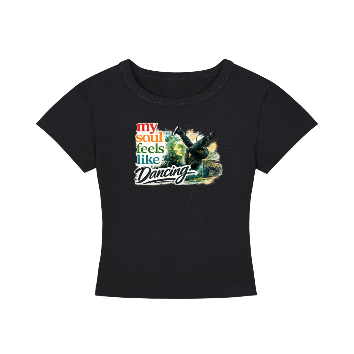 Women's Cropped Dancing T-Shirt