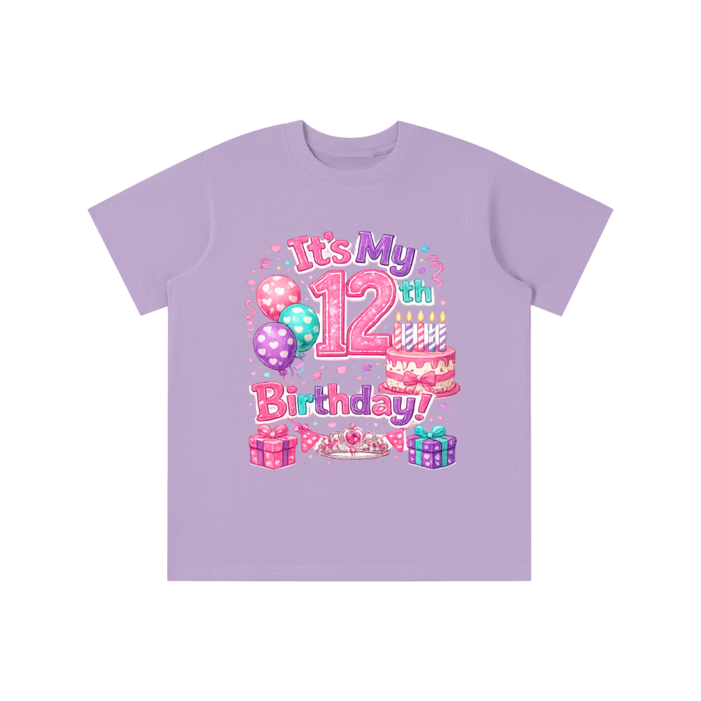 Girls 12th Birthday T-shirt