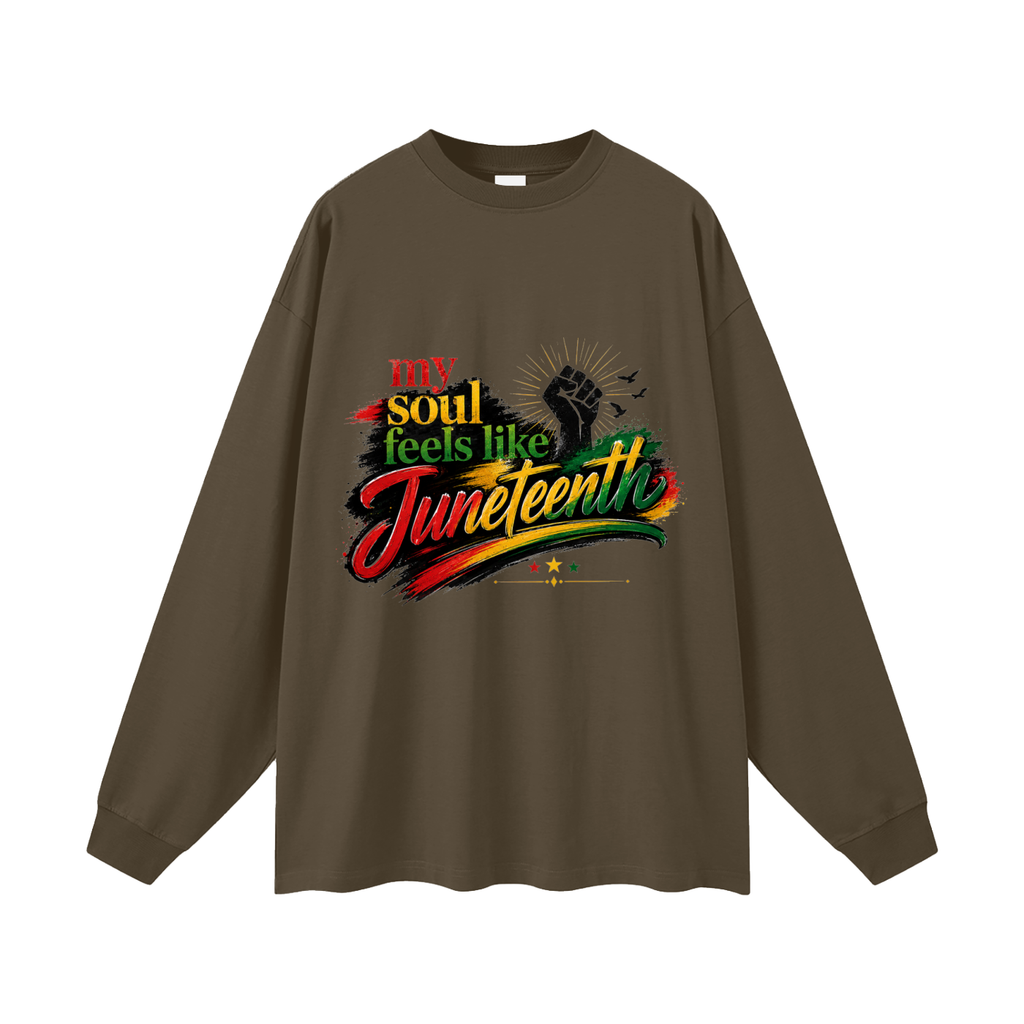 Oversized Juneteenth Long Sleeve T-Shirt