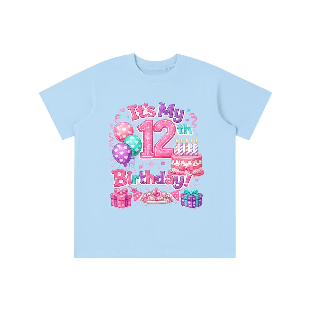 Girls 12th Birthday T-shirt