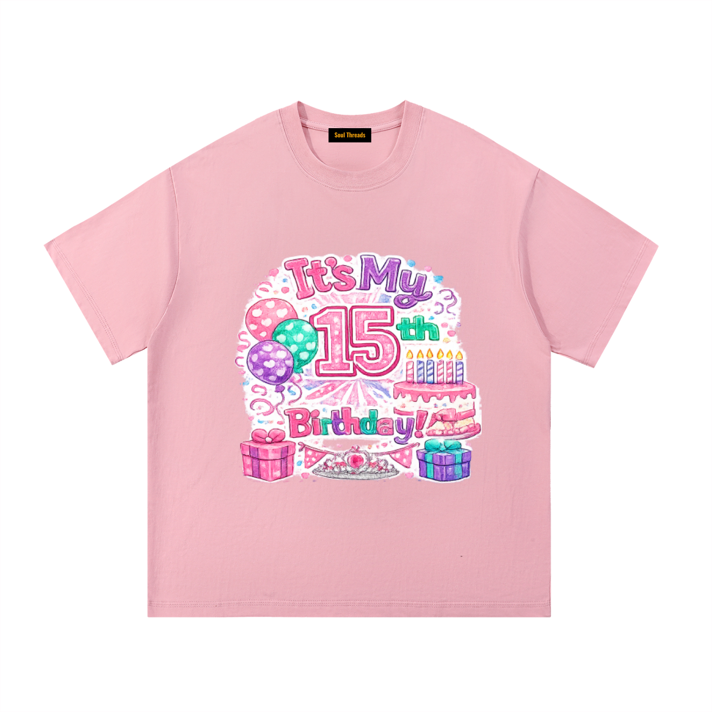 Young Womens 15th Birthday T-Shirt