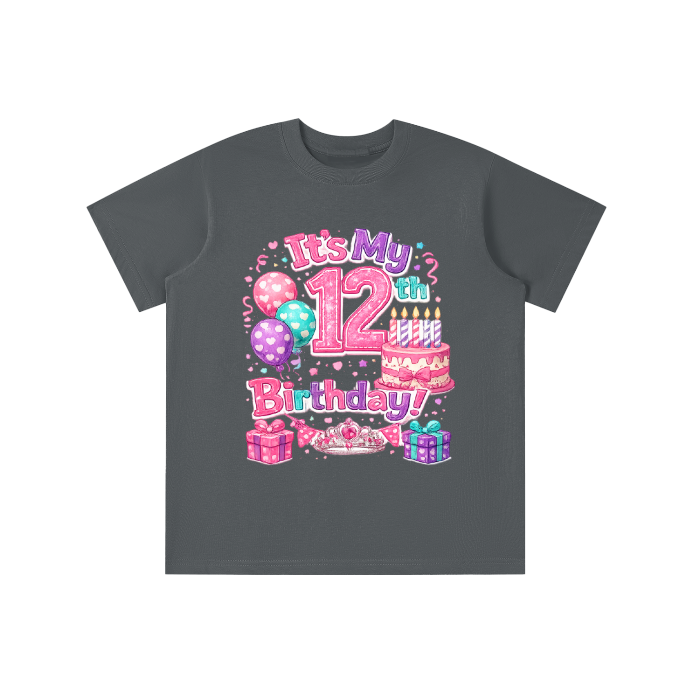 Girls 12th Birthday T-shirt