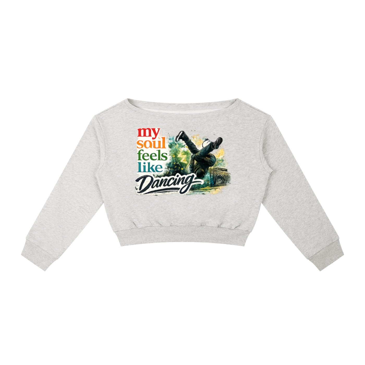 Women's Off-Shoulder Dancing Sweatshirt