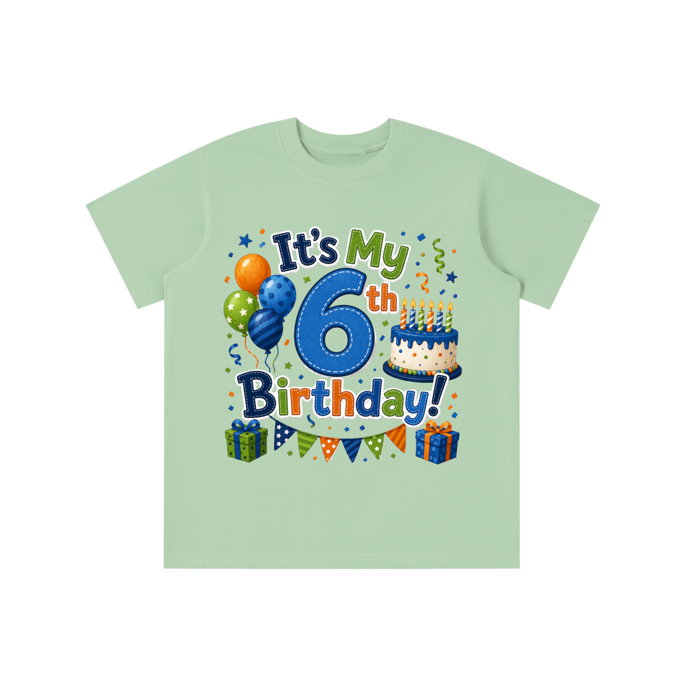 Boys 6th Birthday T-shirt