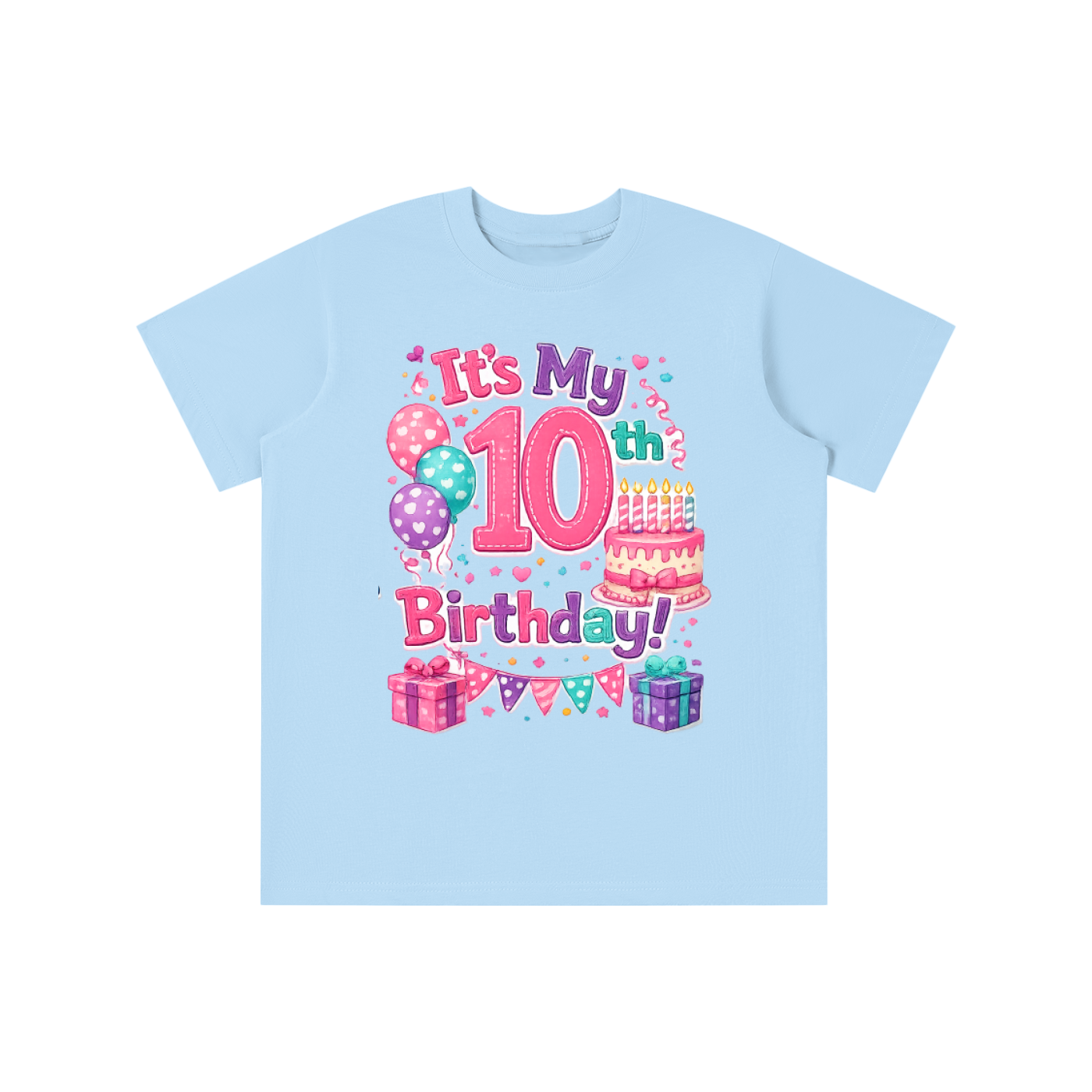 Girls 10th Birthday T-shirt