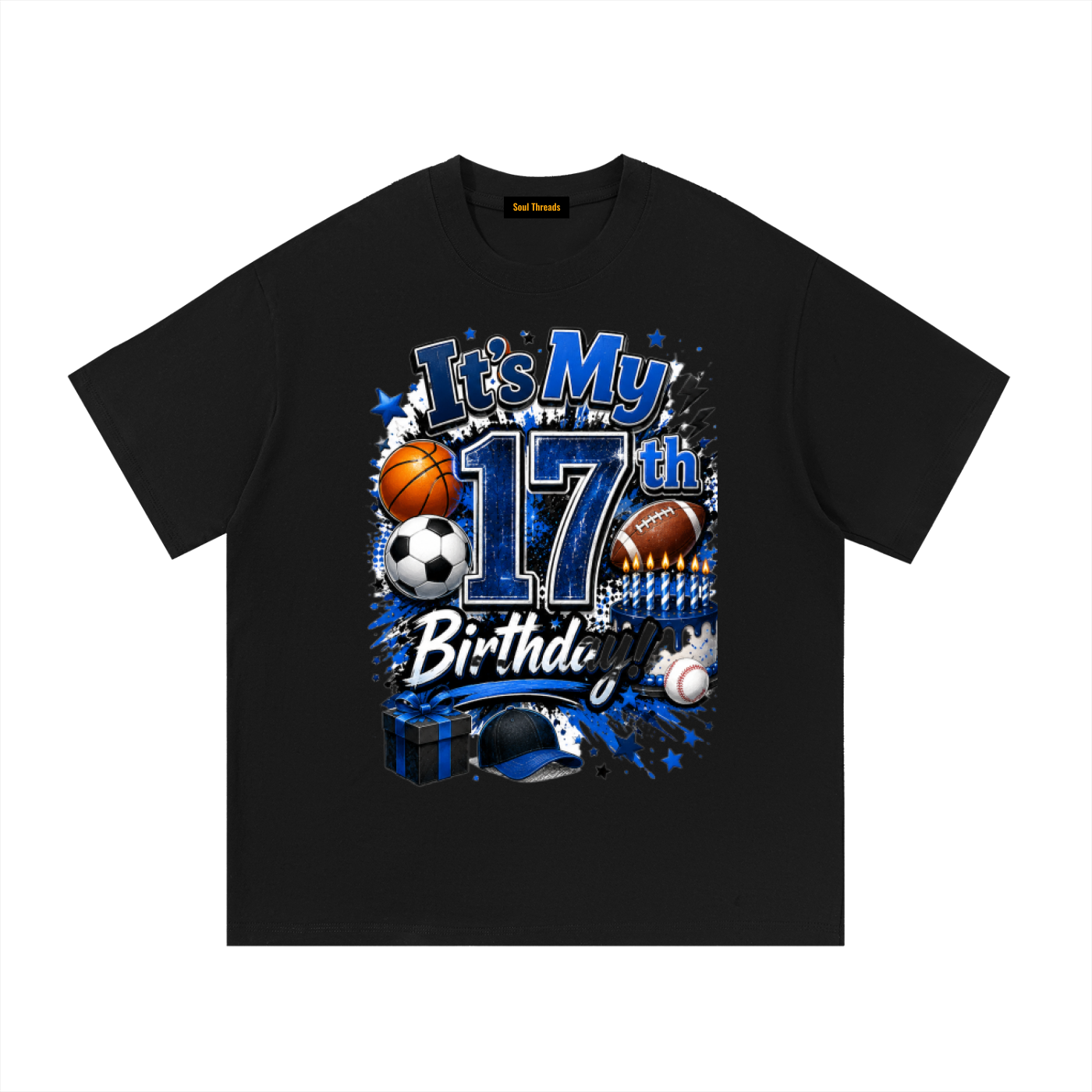 Young Mens 17th Birthday T-Shirt