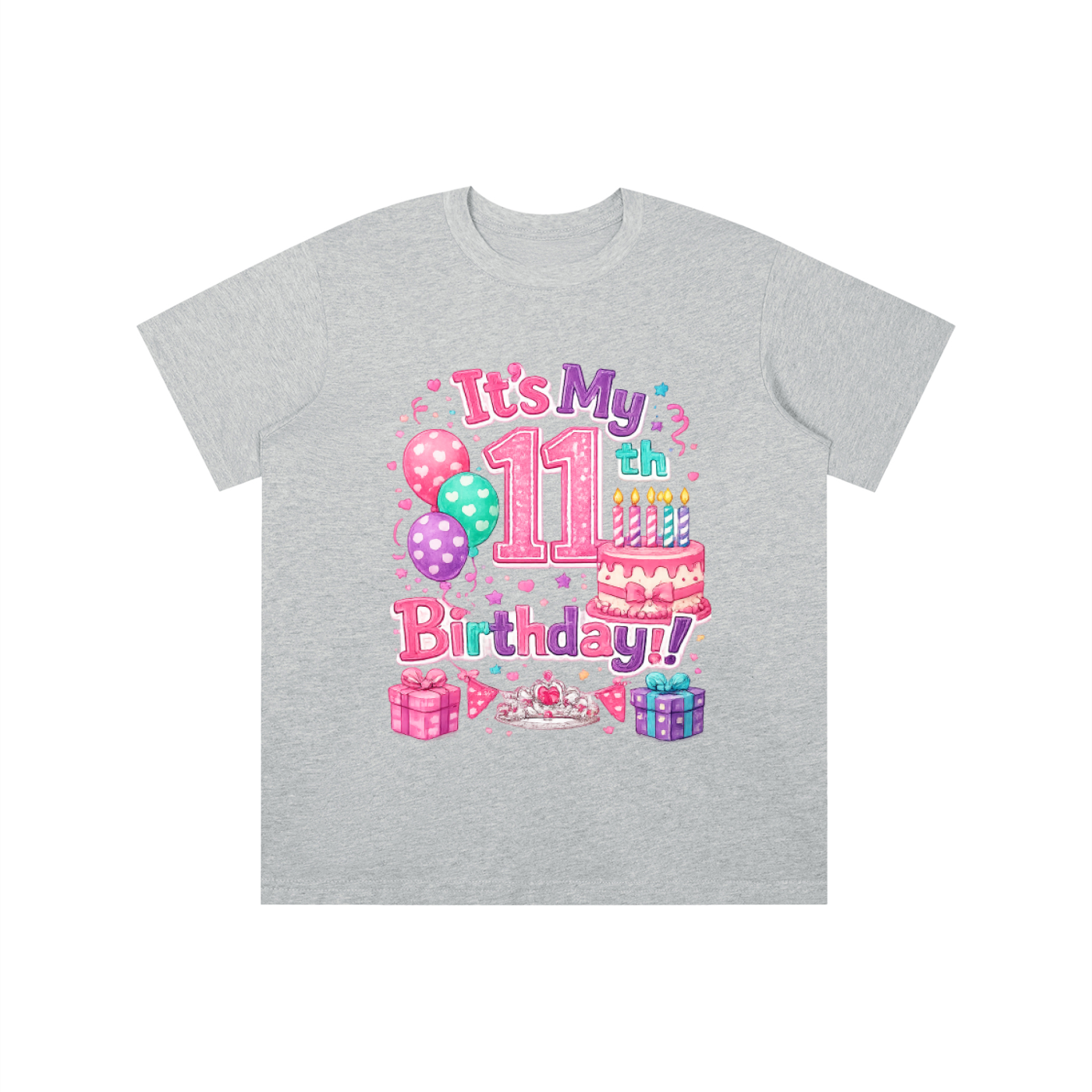 Girls 11th Birthday T-shirt