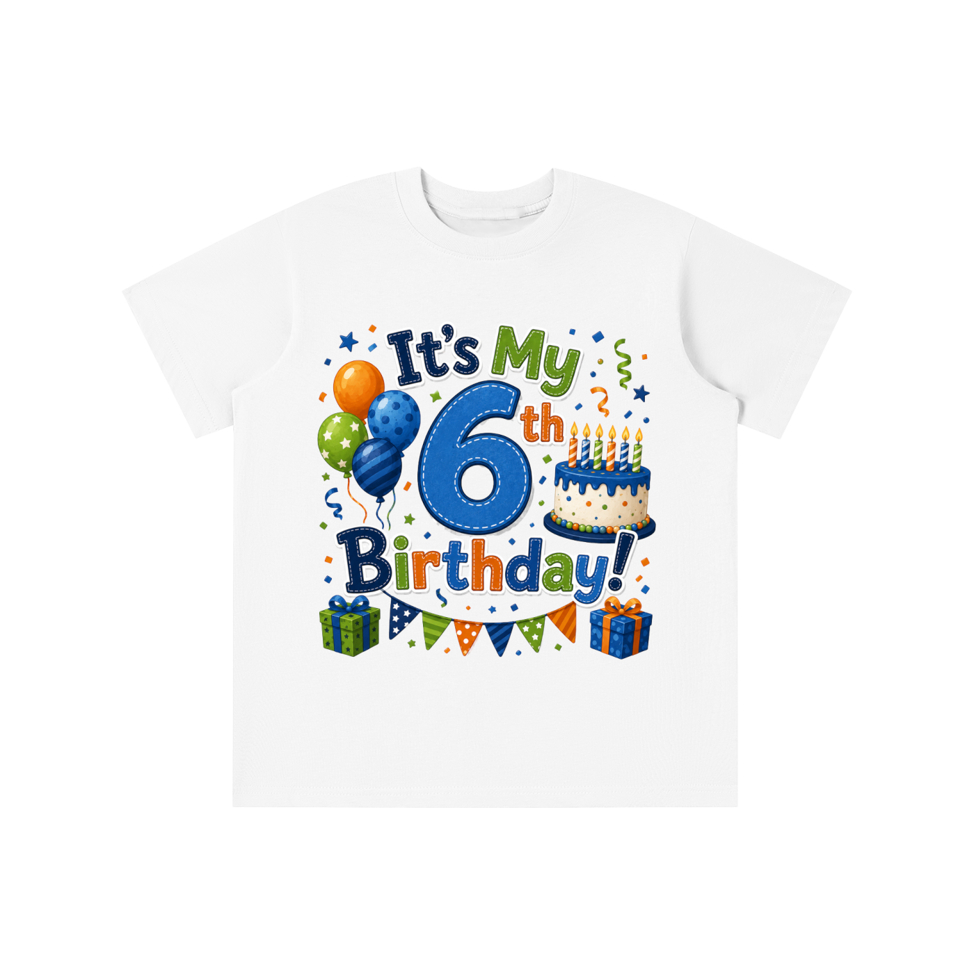 Boys 6th Birthday T-shirt