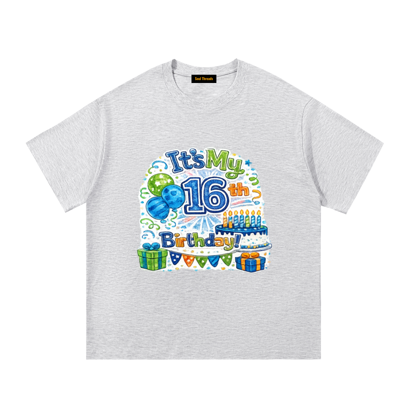 Young Mens 16th Birthday T-Shirt