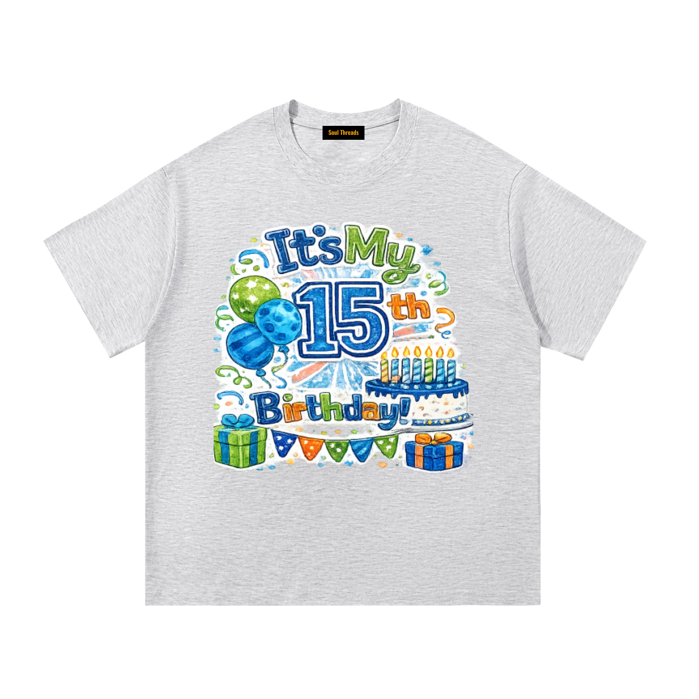 Young Mens 15th Birthday T-Shirt