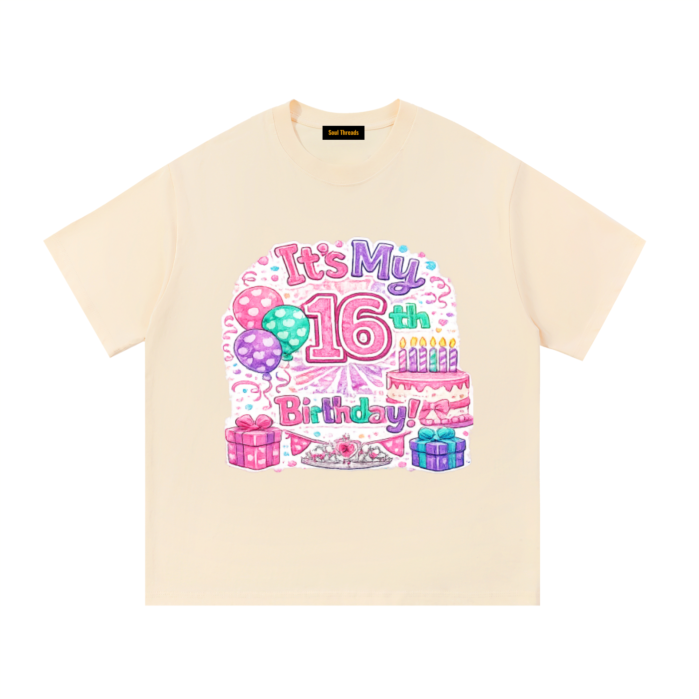 Young Womens 16th Birthday T-Shirt