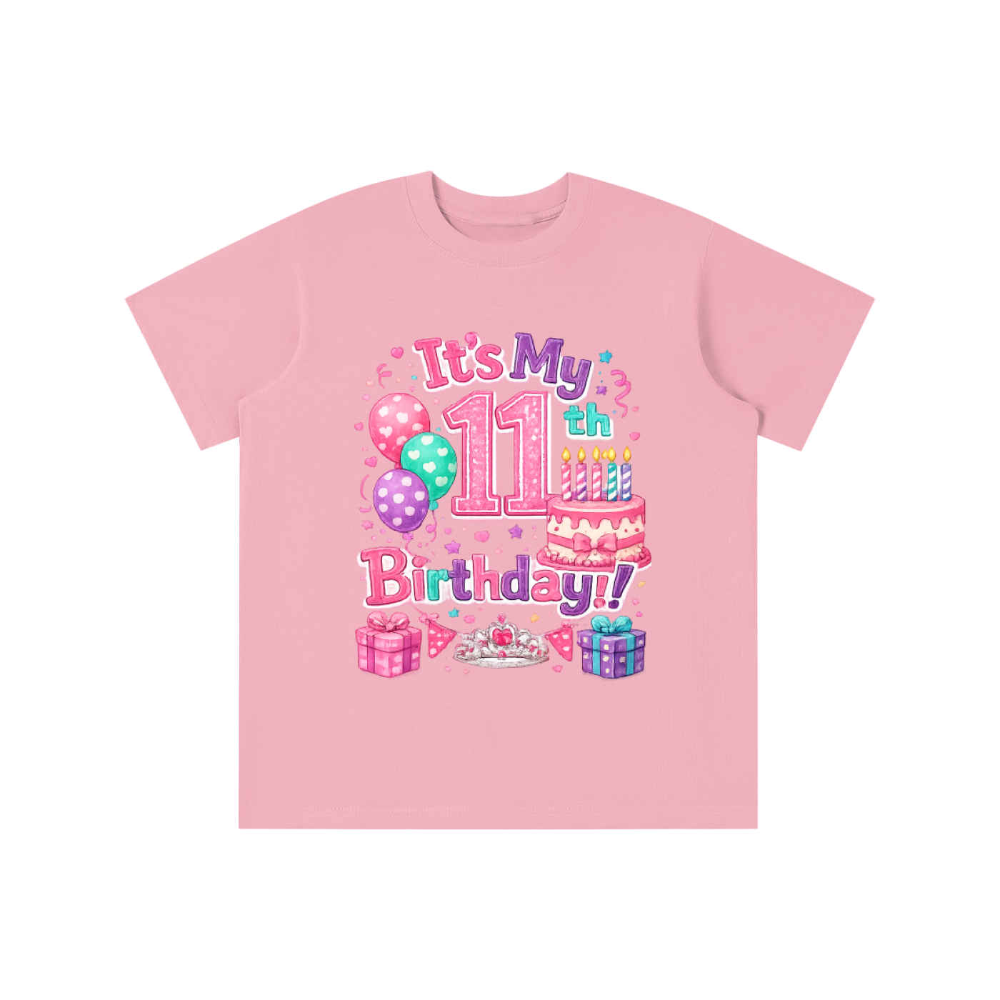Girls 11th Birthday T-shirt