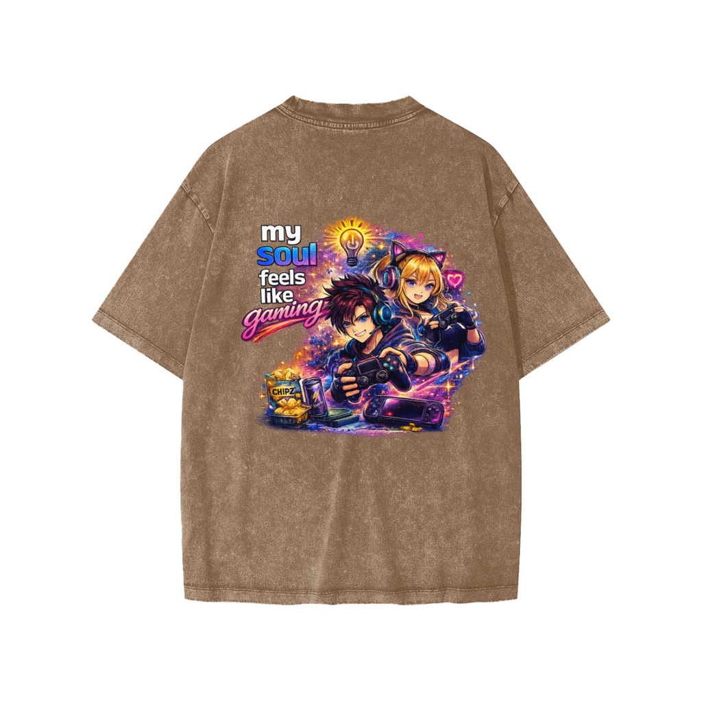 Camiseta desgastada de videojuegos para niños