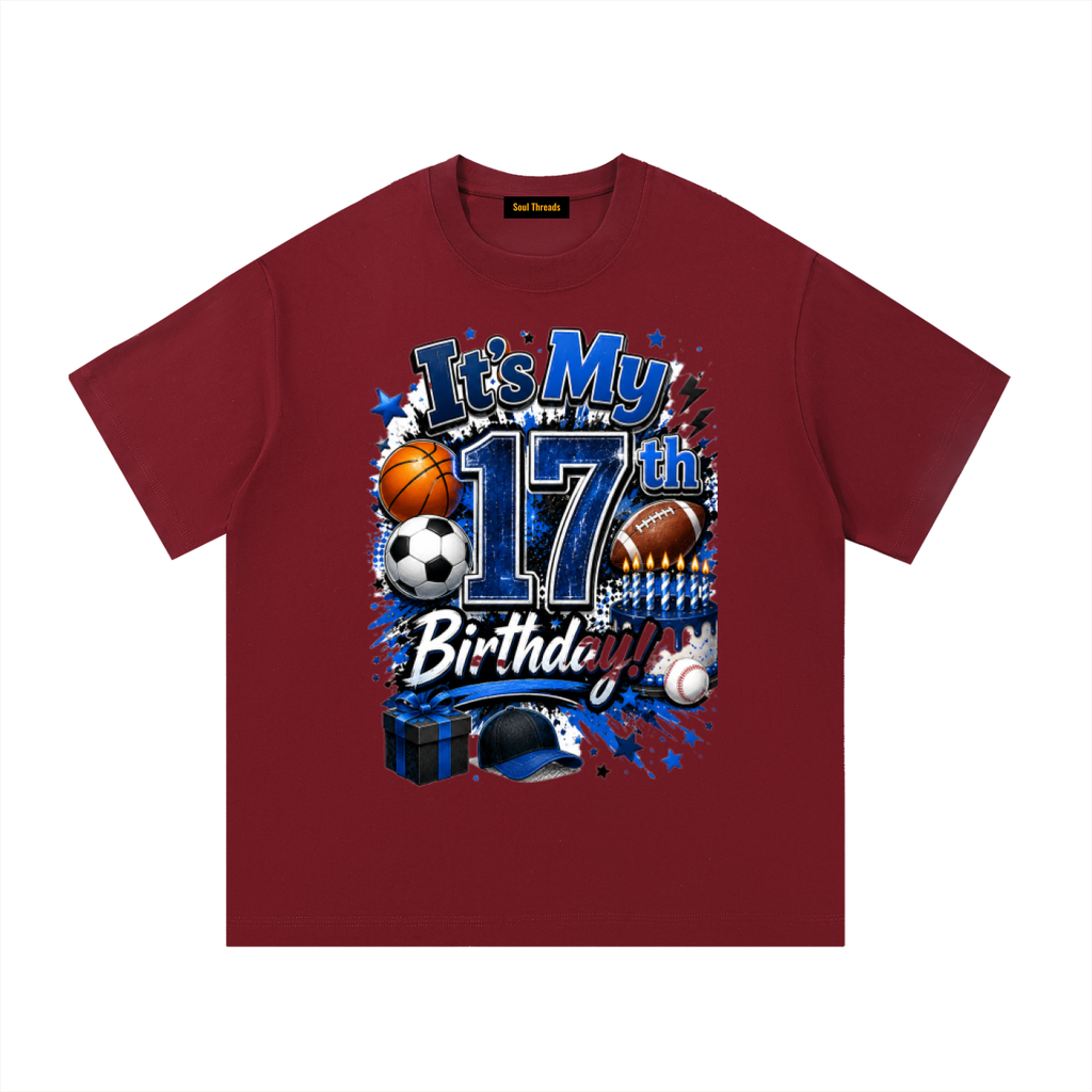 Young Mens 17th Birthday T-Shirt