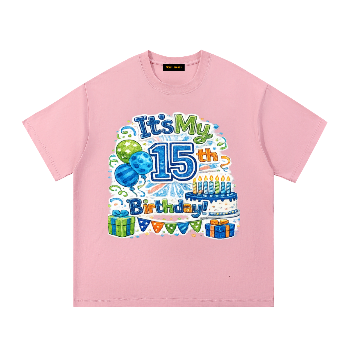 Young Mens 15th Birthday T-Shirt