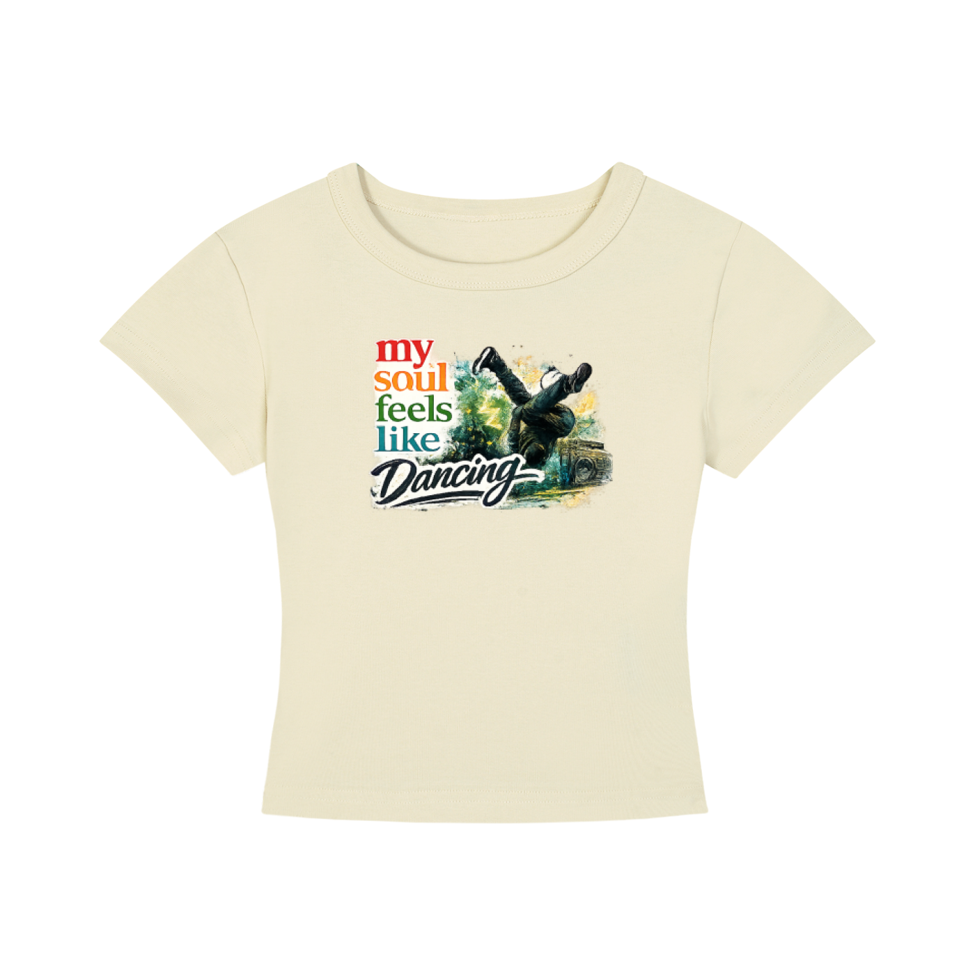 Women's Cropped Dancing T-Shirt