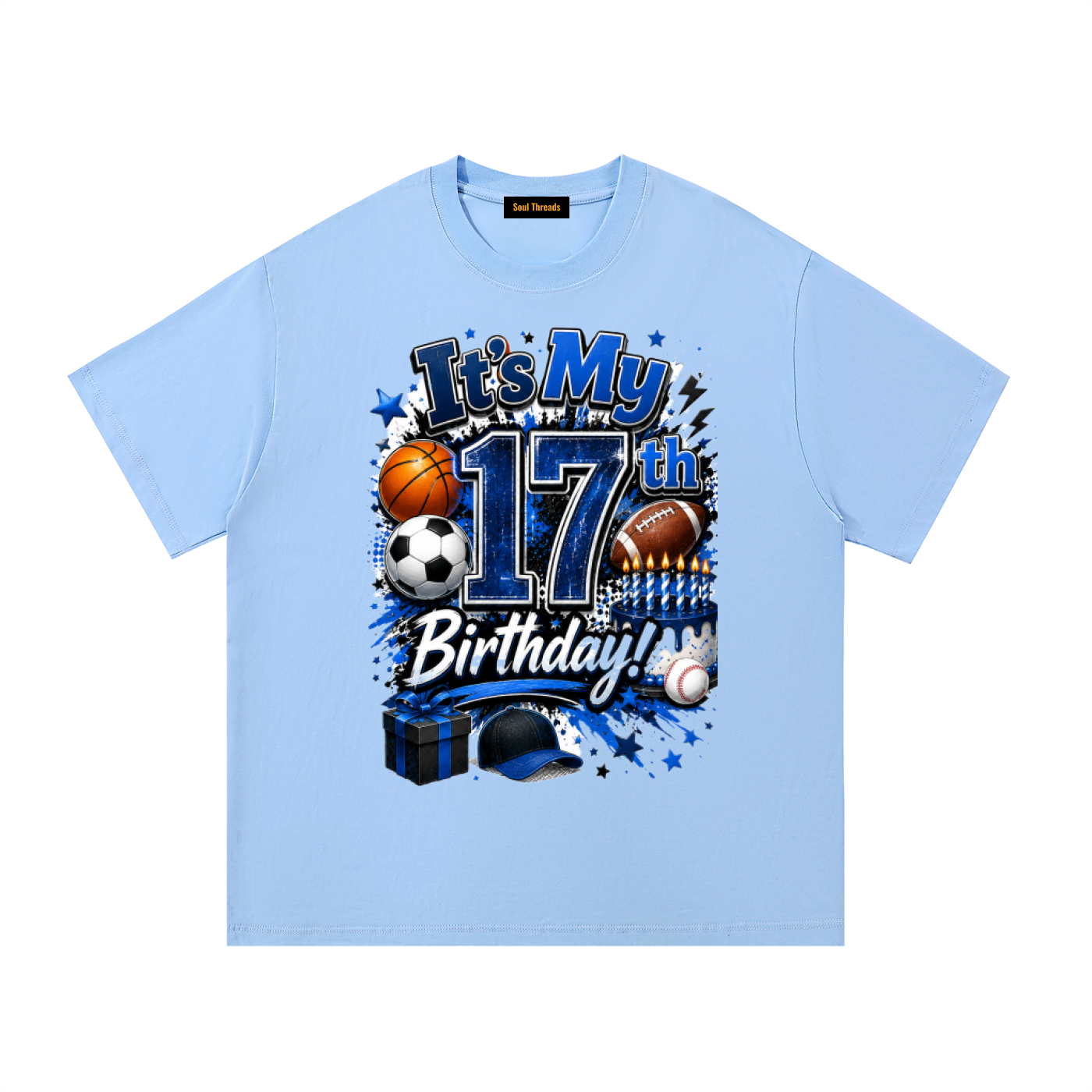 Young Mens 17th Birthday T-Shirt