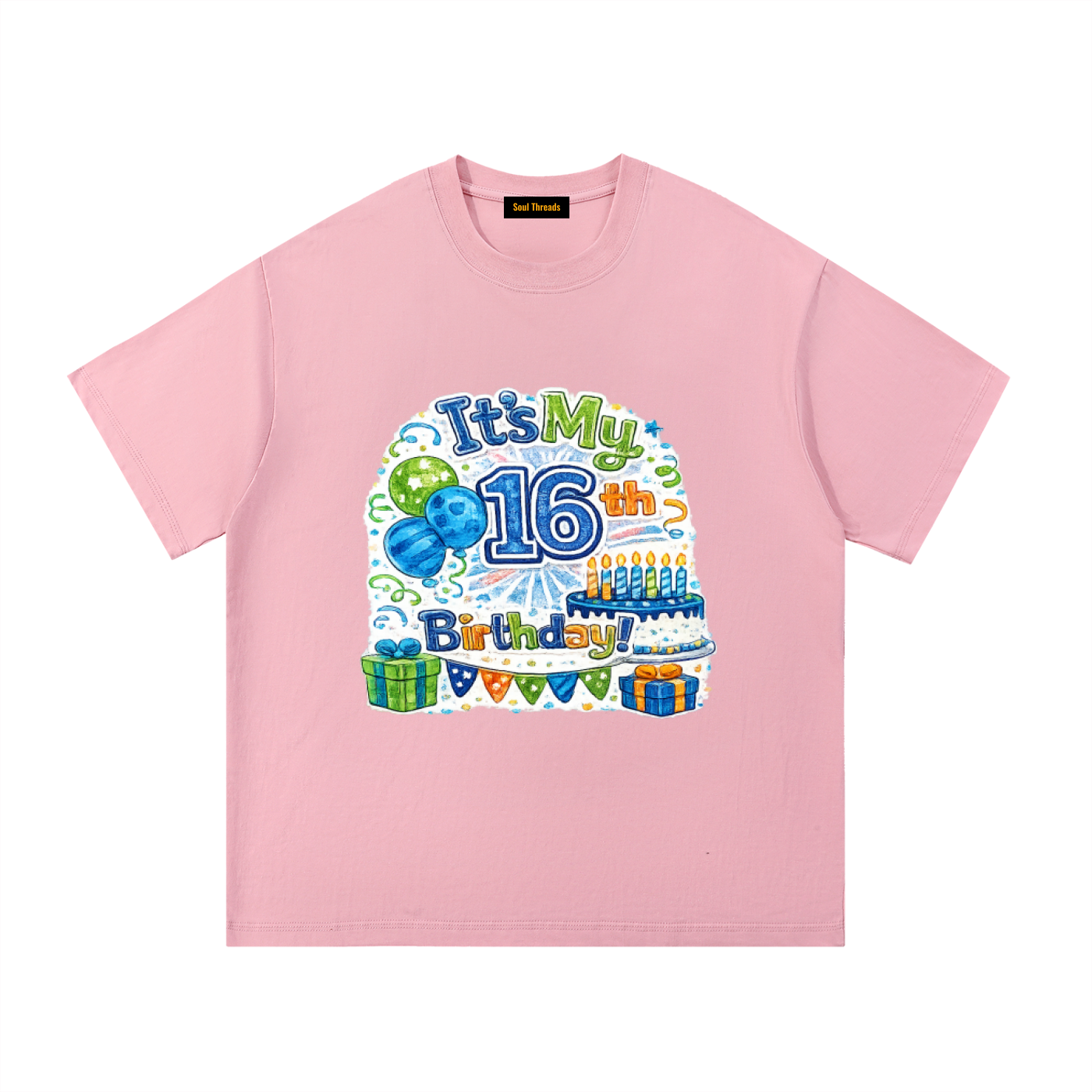Young Mens 16th Birthday T-Shirt
