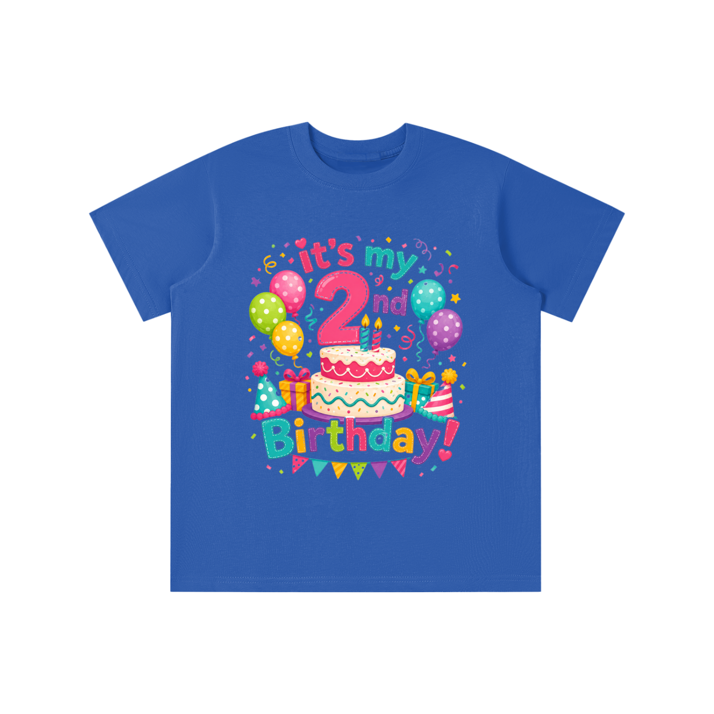 Camiseta de 2º cumpleaños para niña
