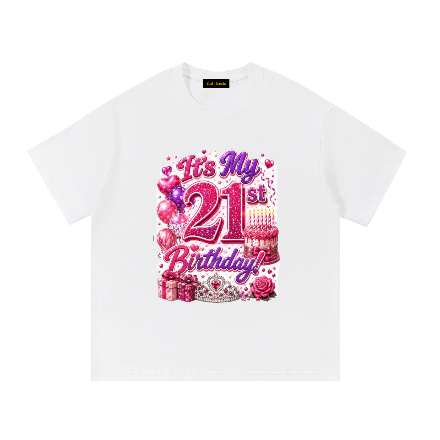 Young Womens 21st Birthday T-Shirt