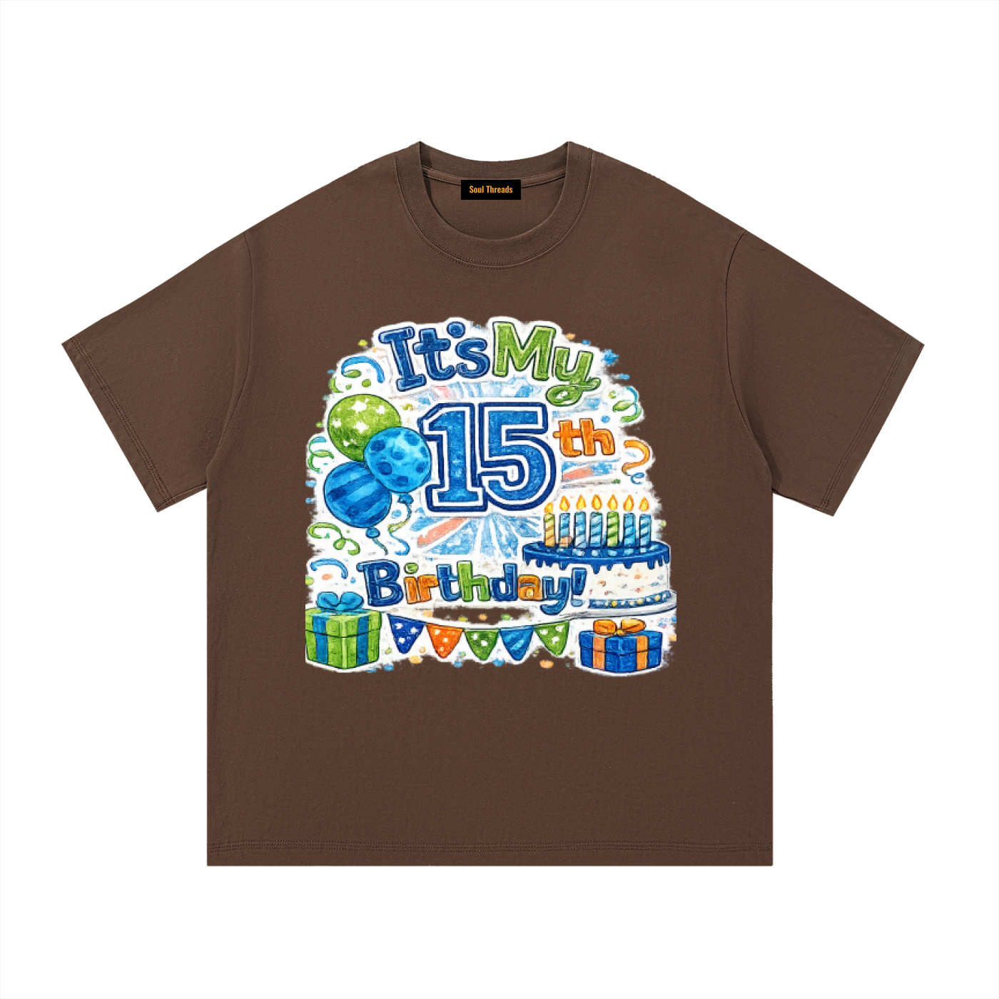Young Mens 15th Birthday T-Shirt