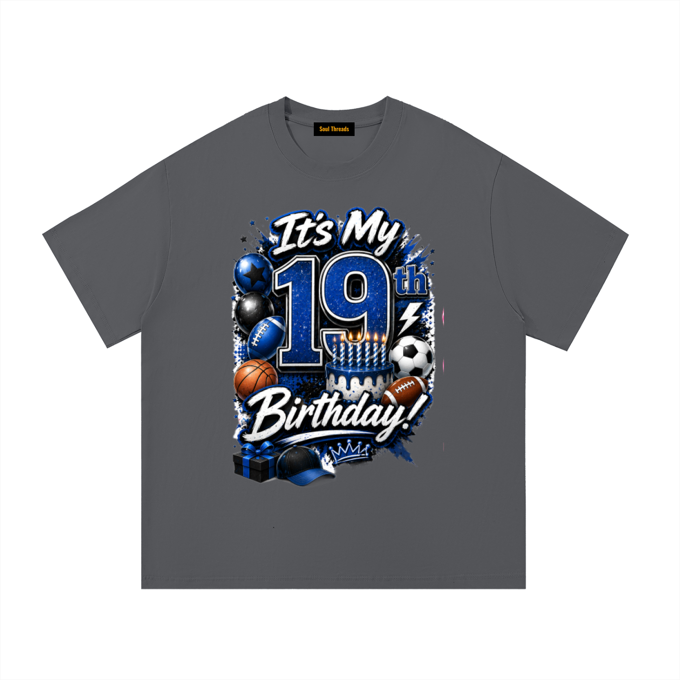 Young Mens 19th Birthday T-Shirt