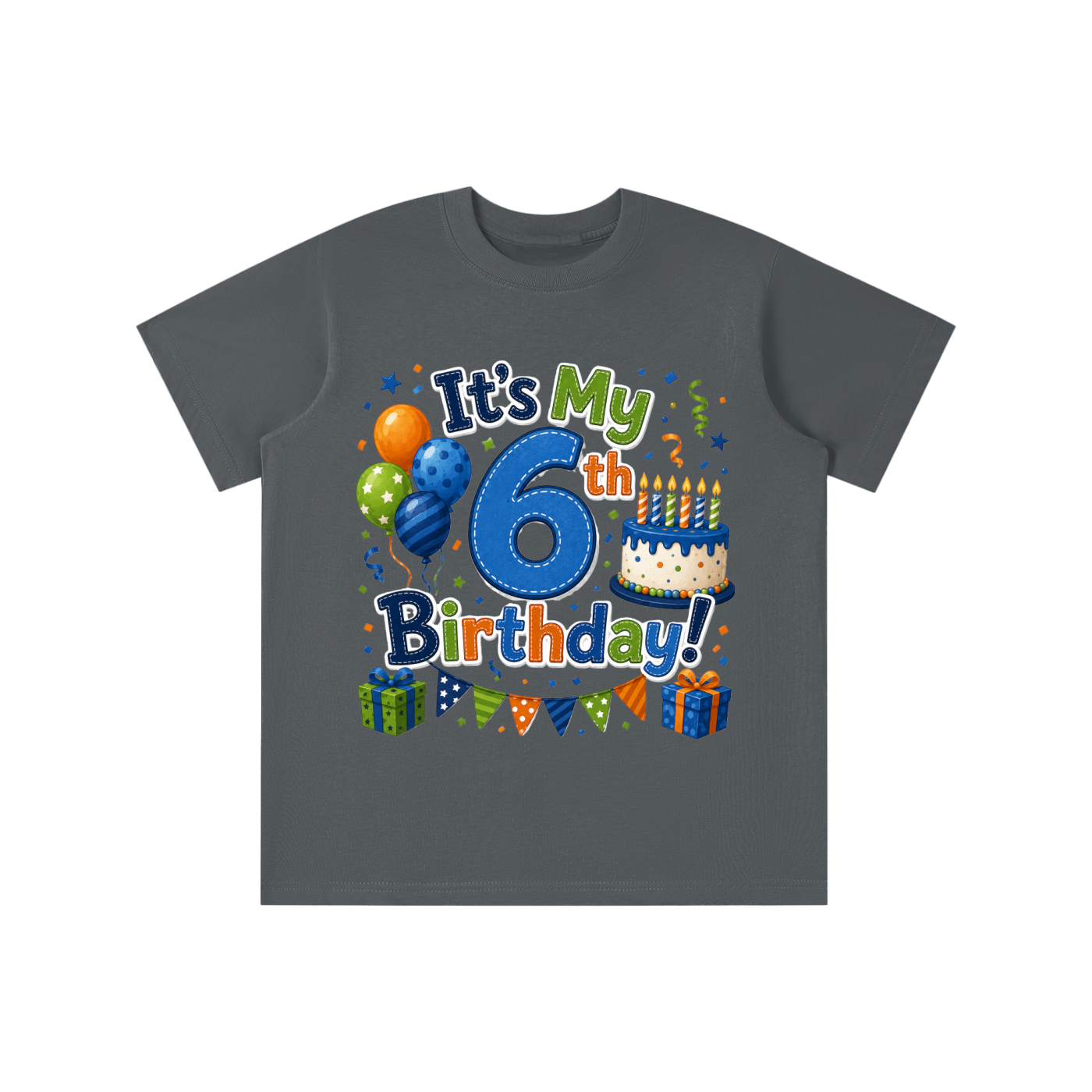 Boys 6th Birthday T-shirt