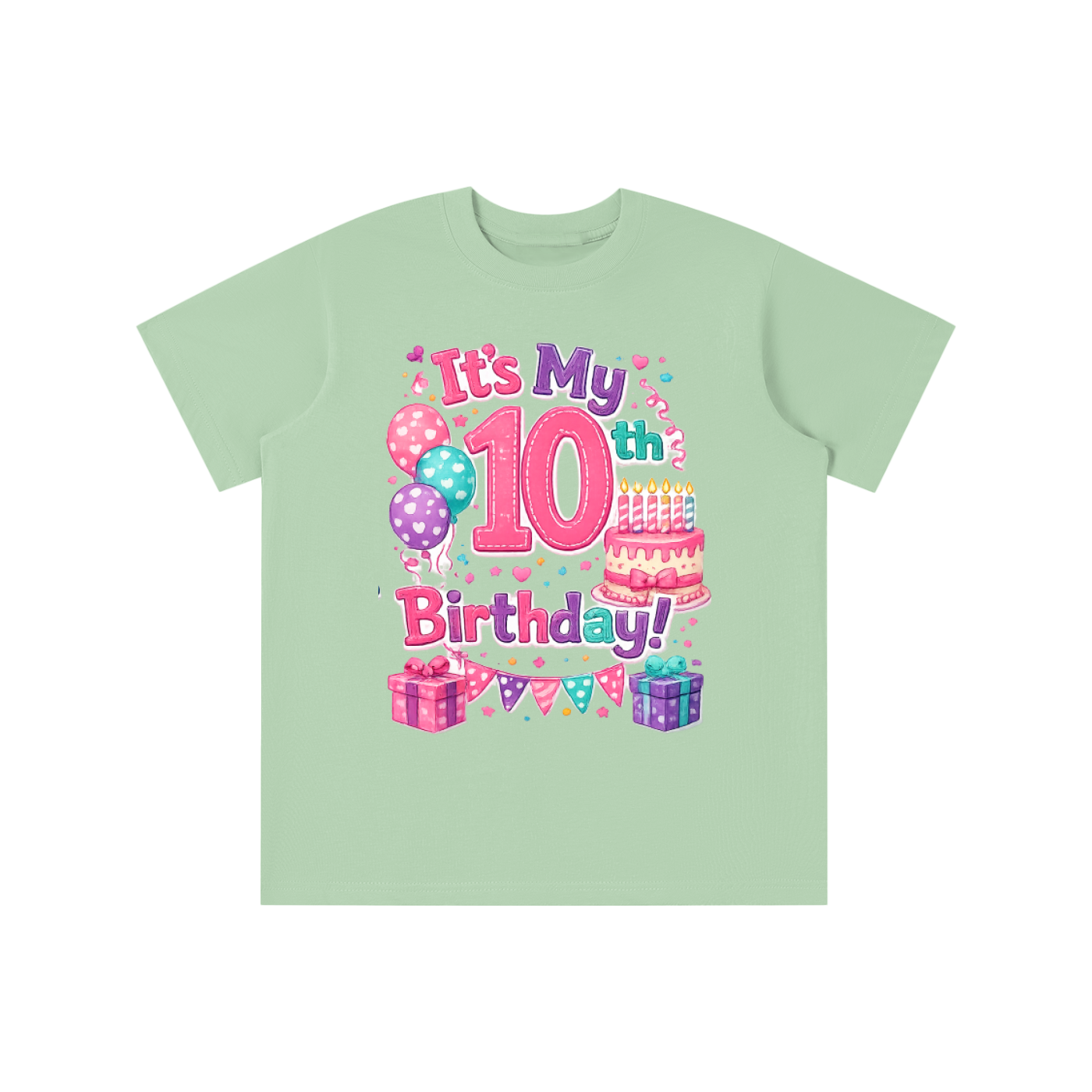 Girls 10th Birthday T-shirt