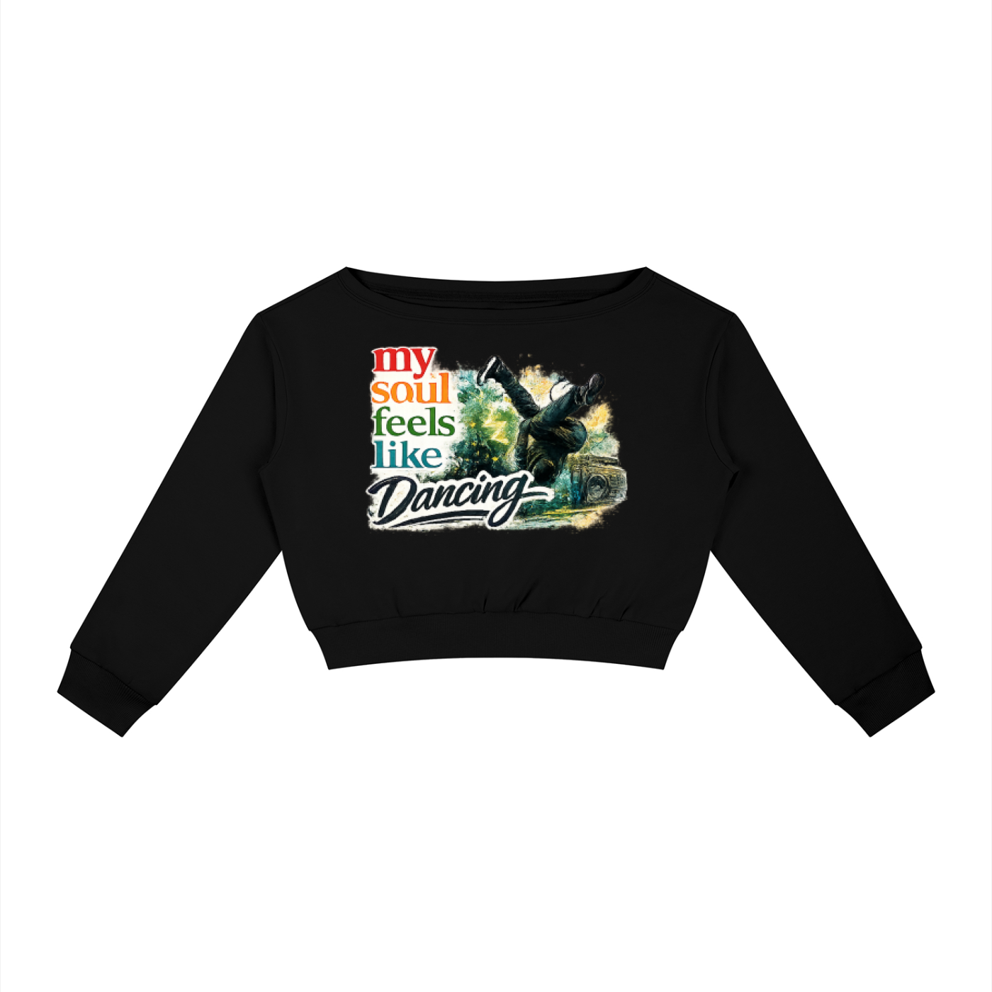 Women's Off-Shoulder Dancing Sweatshirt