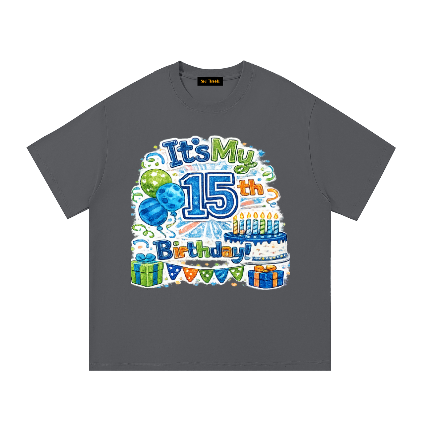 Young Mens 15th Birthday T-Shirt