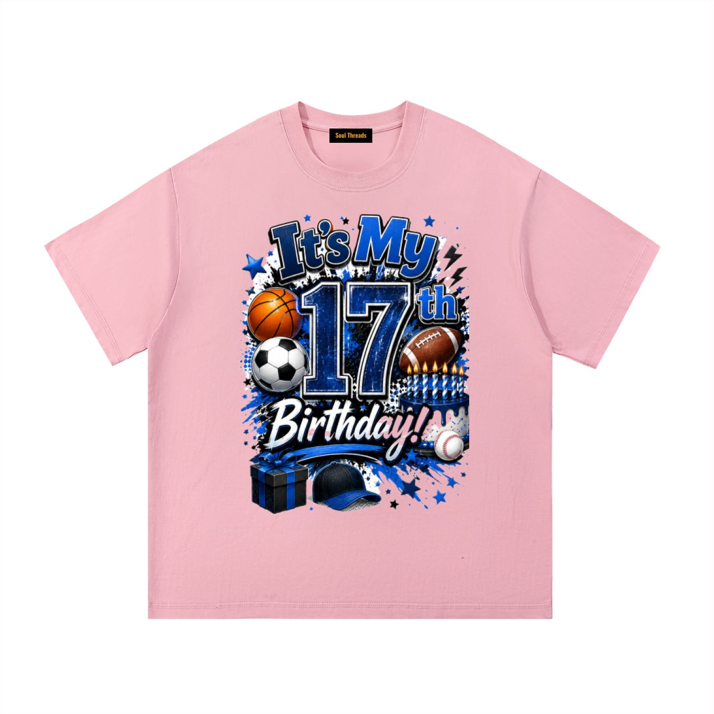 Young Mens 17th Birthday T-Shirt