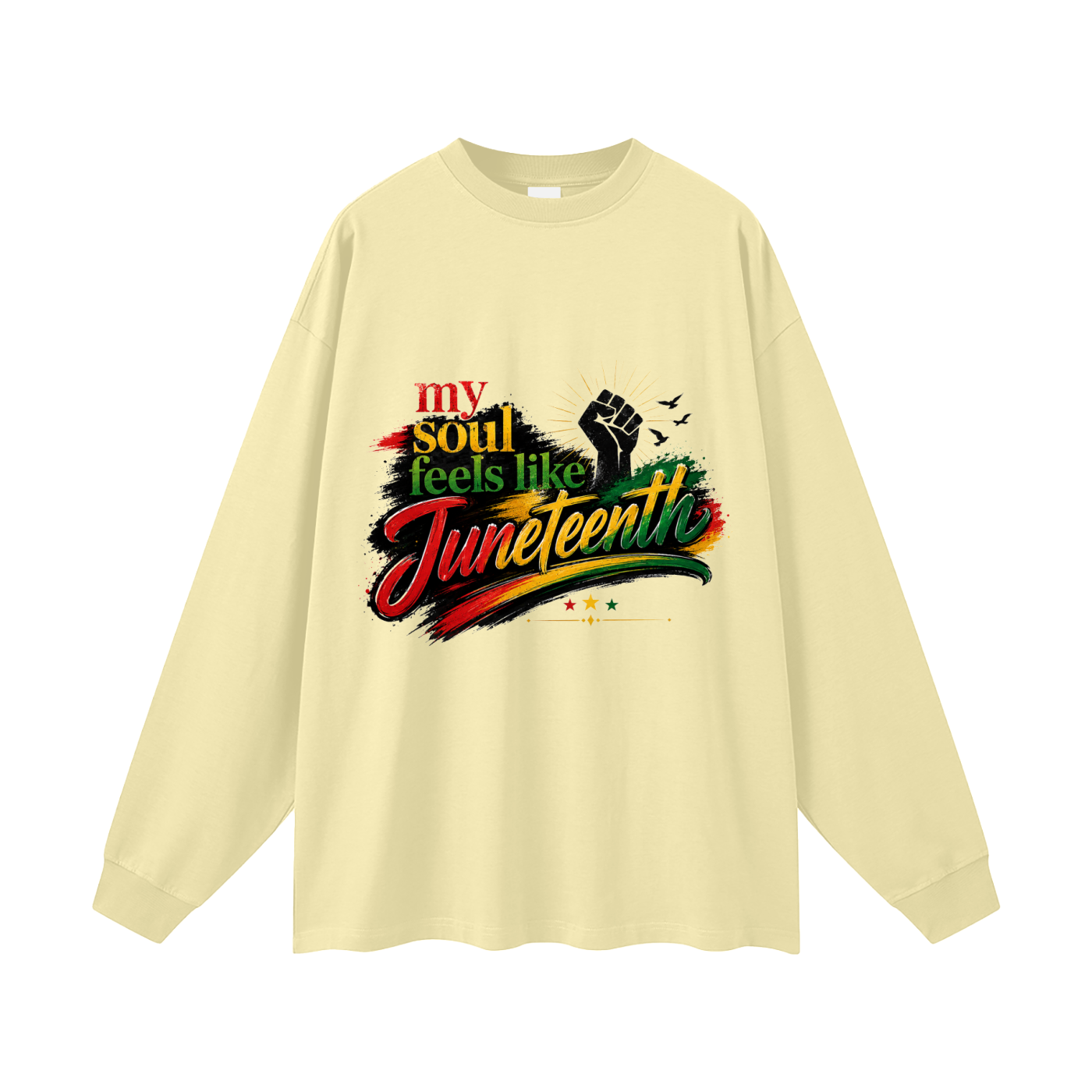 Oversized Juneteenth Long Sleeve T-Shirt