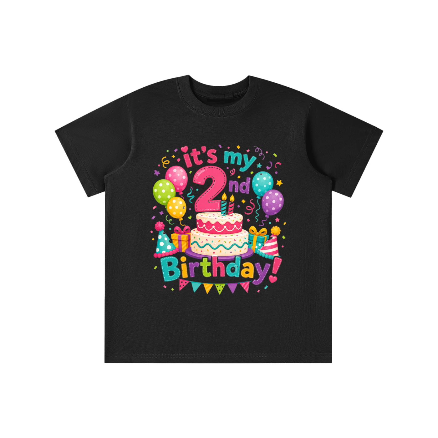 Camiseta de 2º cumpleaños para niña