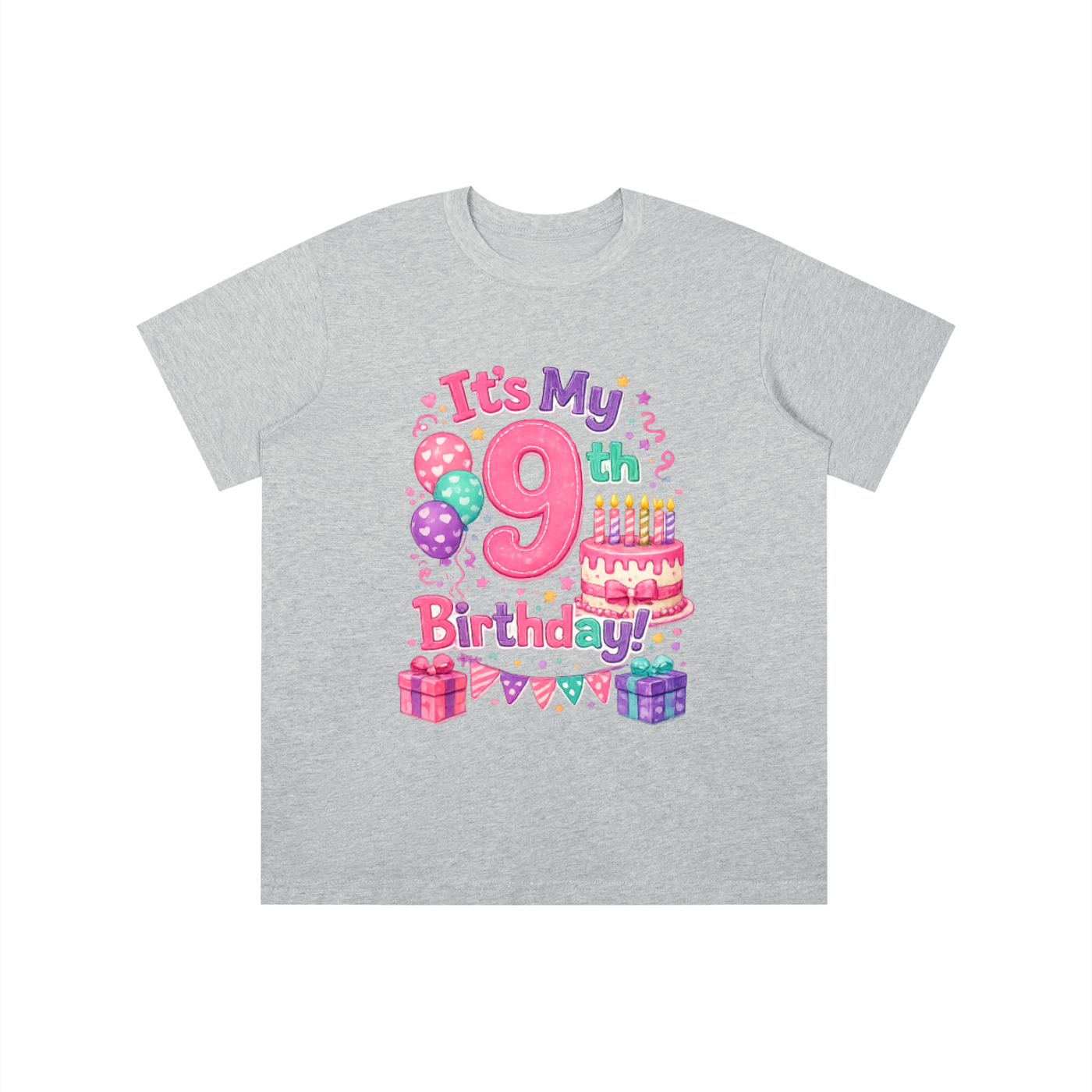 Girls 9th Birthday T-shirt