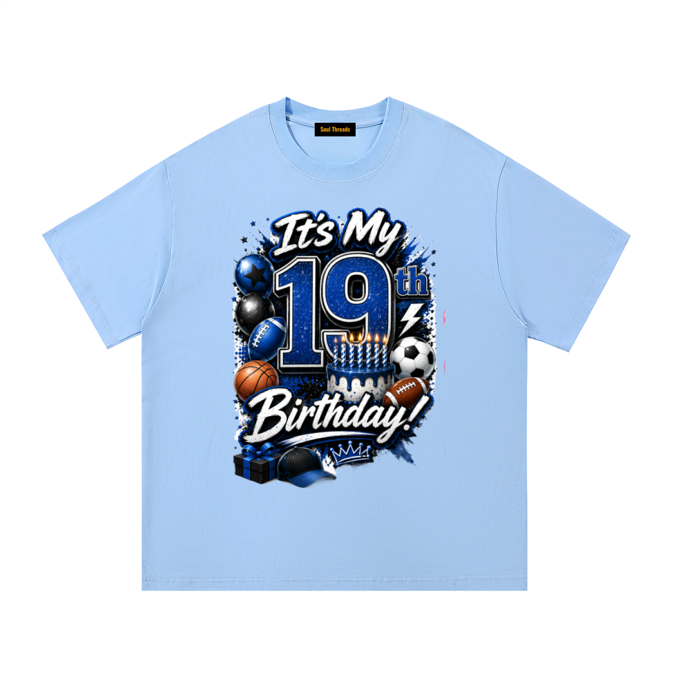 Young Mens 19th Birthday T-Shirt