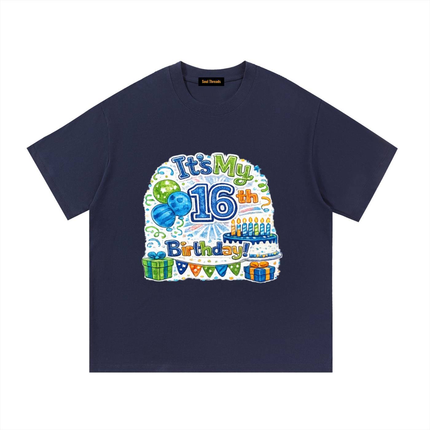 Young Mens 16th Birthday T-Shirt