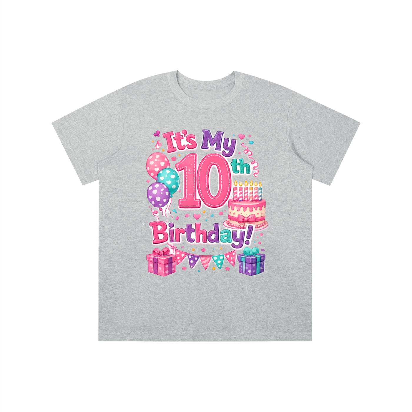 Girls 10th Birthday T-shirt