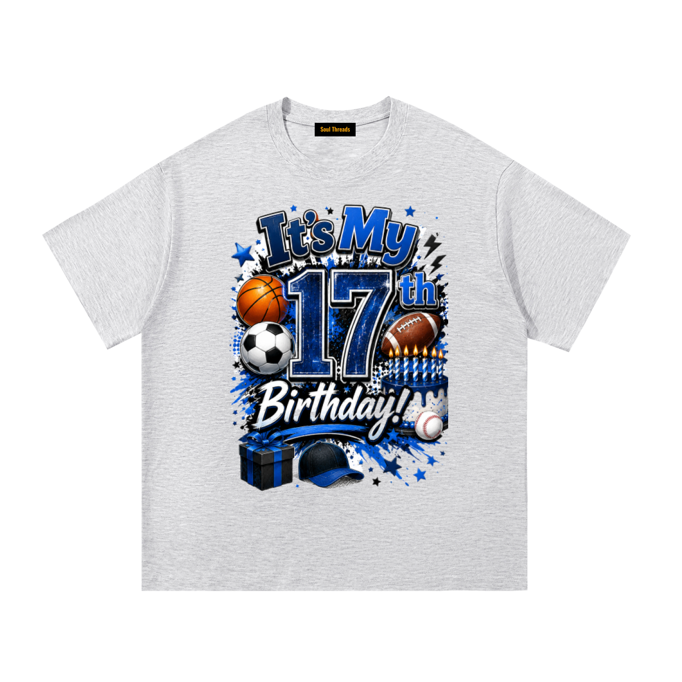 Young Mens 17th Birthday T-Shirt