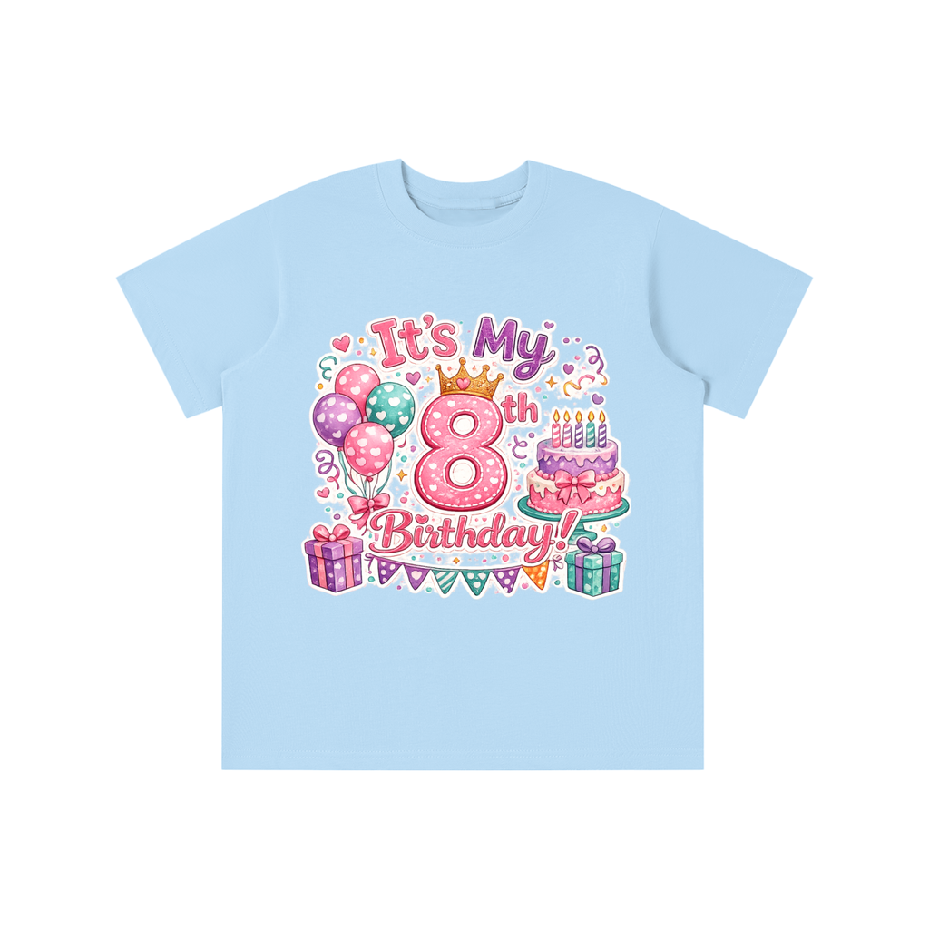 Girls 8th Birthday T-shirt
