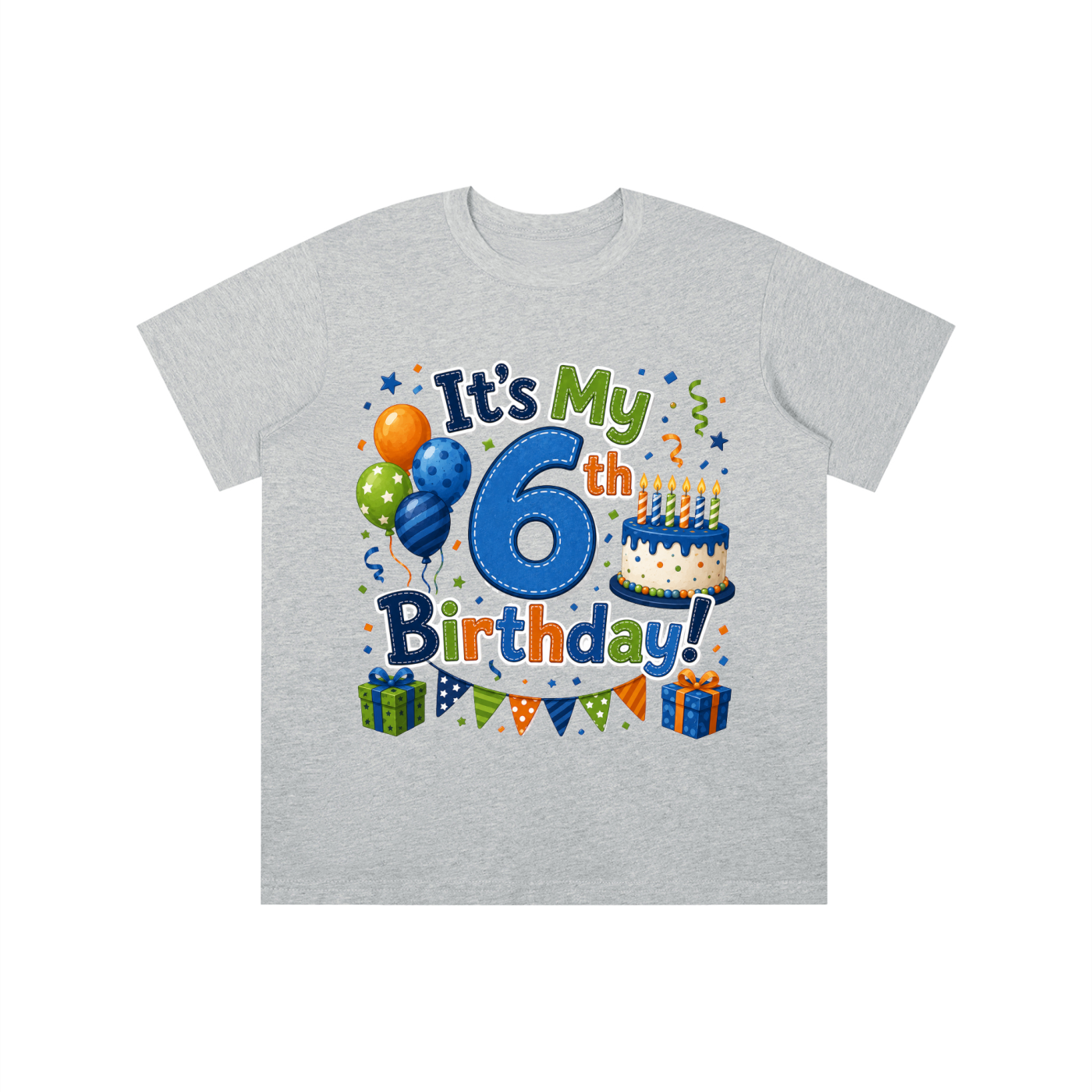 Boys 6th Birthday T-shirt