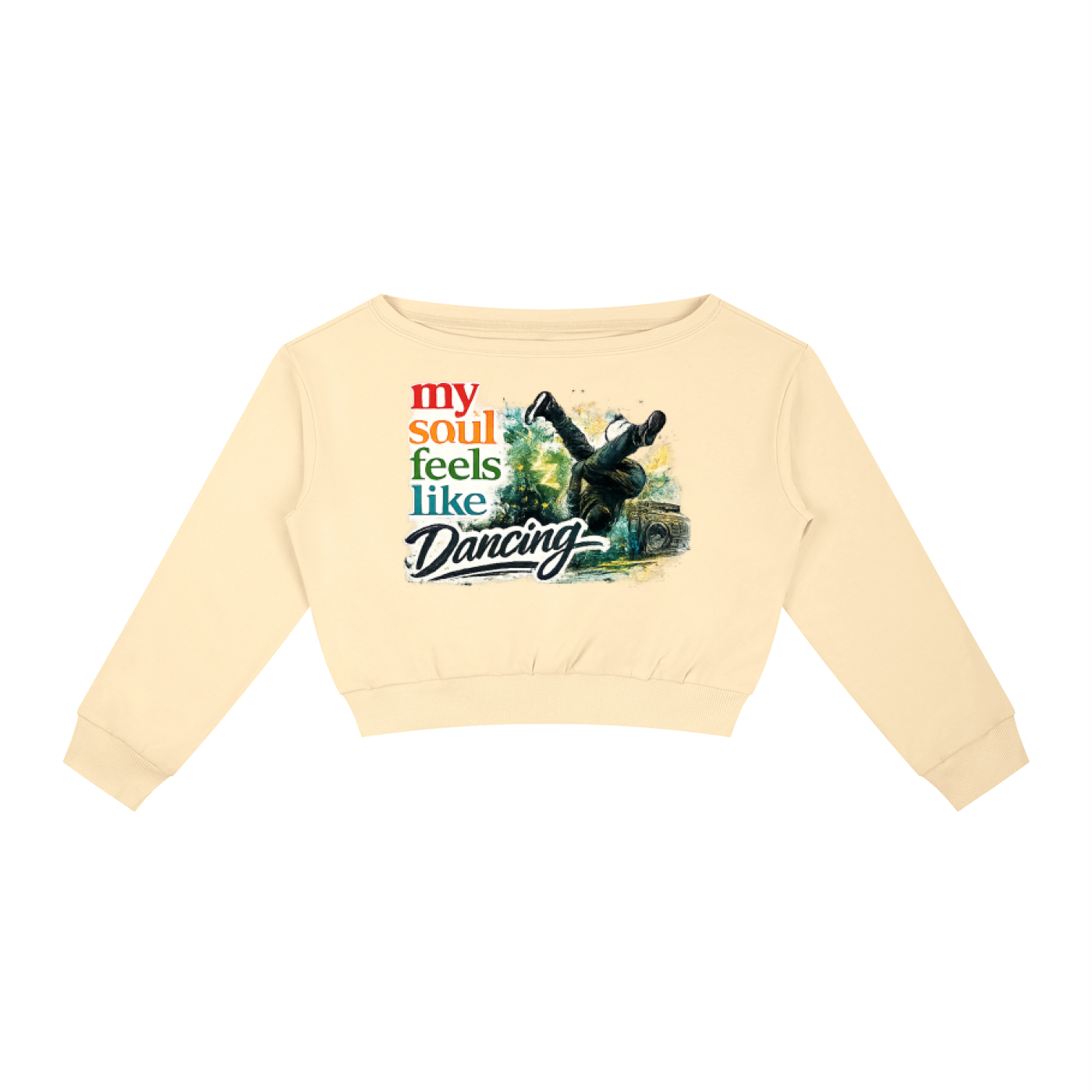 Women's Off-Shoulder Dancing Sweatshirt