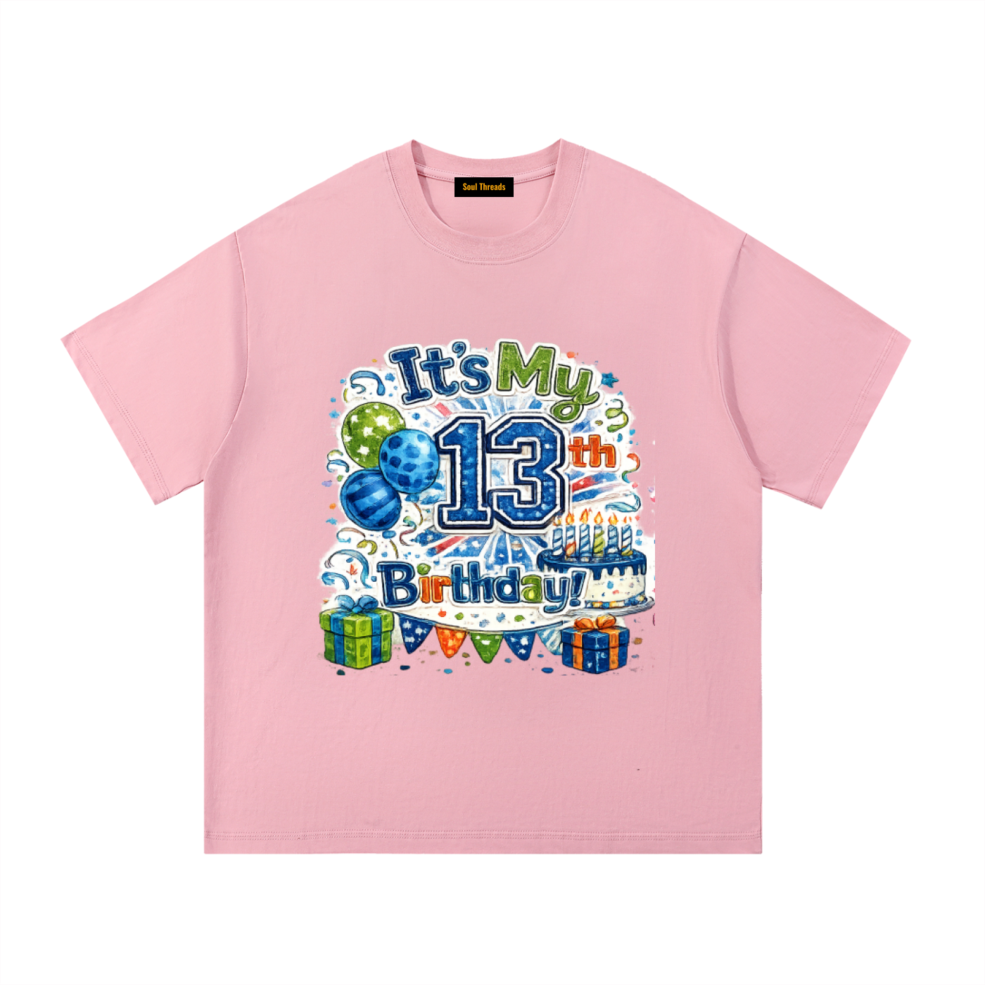 Young Mens 13th Birthday T-Shirt