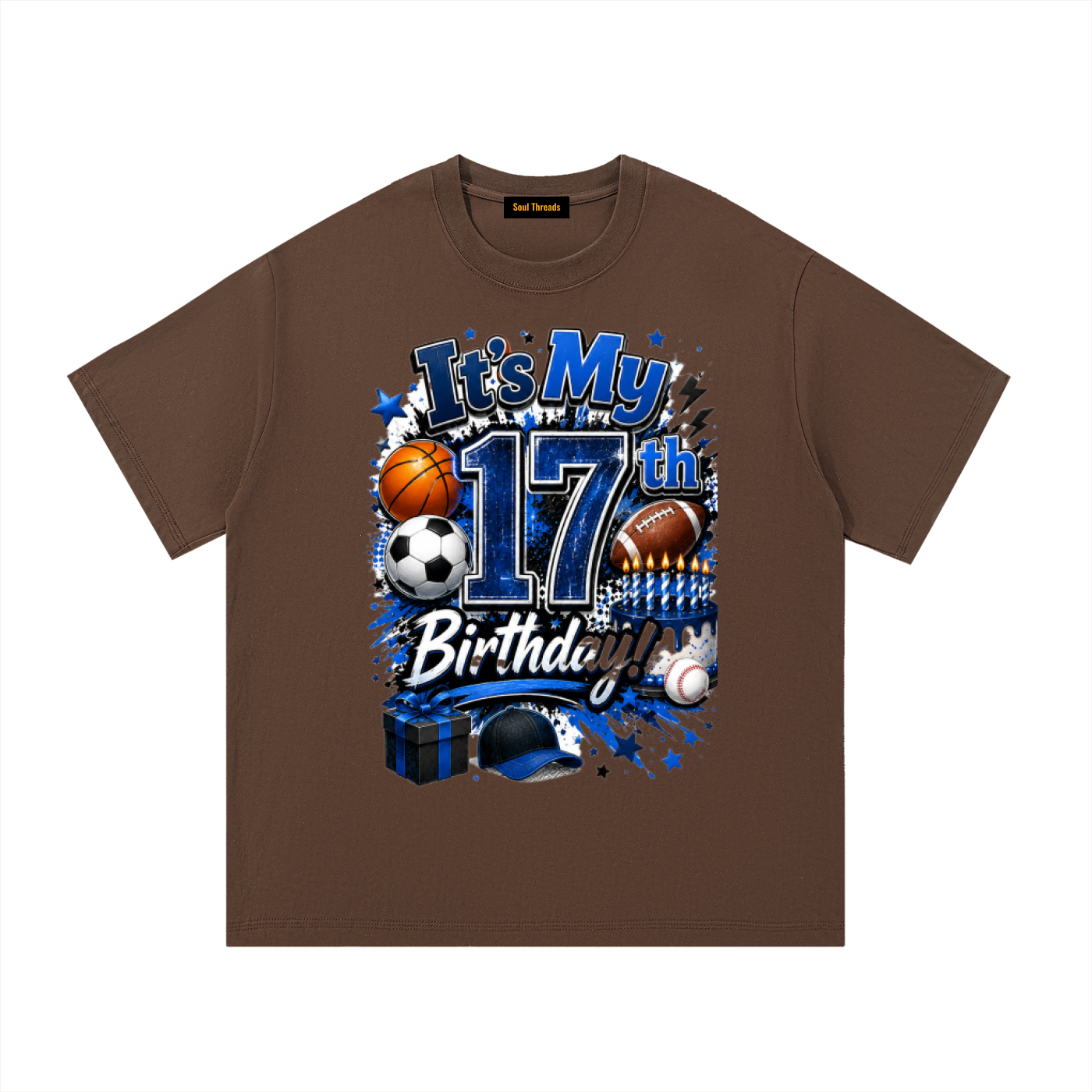Young Mens 17th Birthday T-Shirt