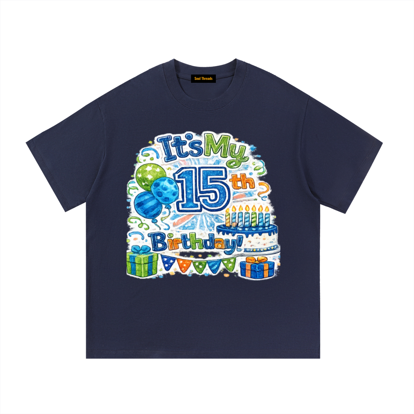 Young Mens 15th Birthday T-Shirt