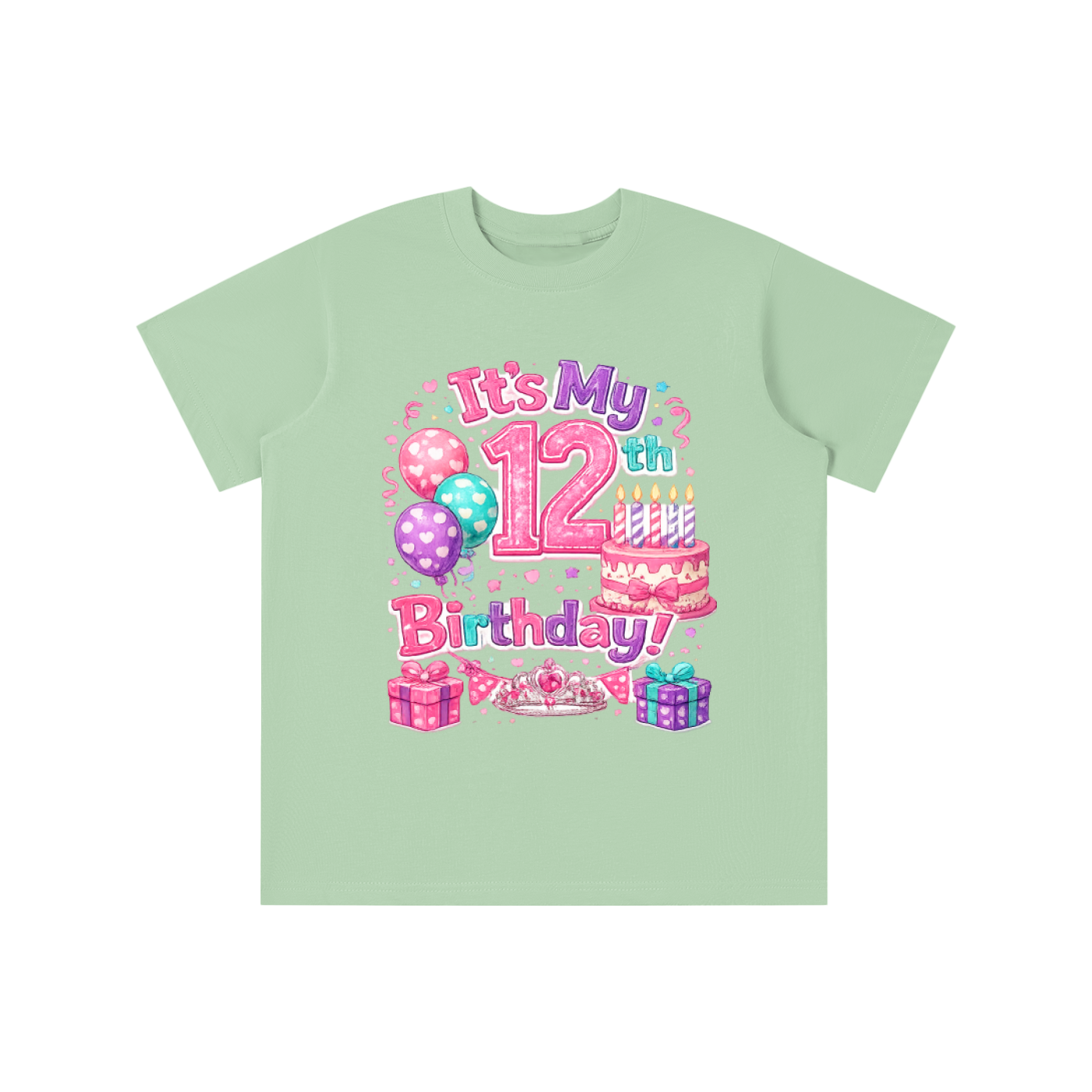Girls 12th Birthday T-shirt