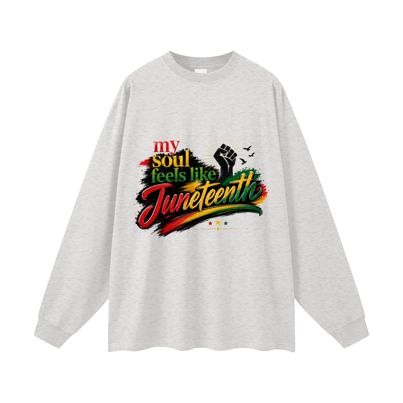 Oversized Juneteenth Long Sleeve T-Shirt