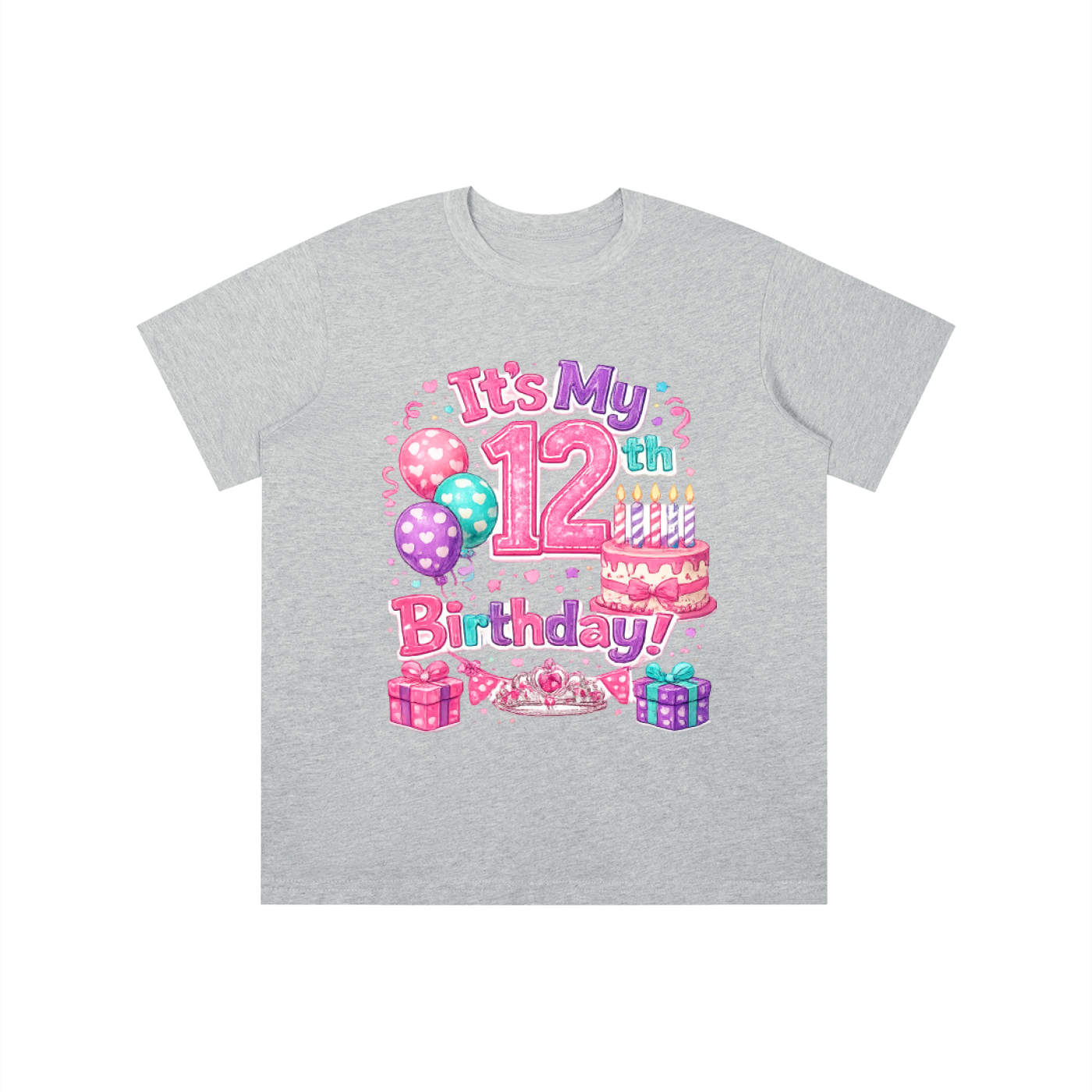 Girls 12th Birthday T-shirt