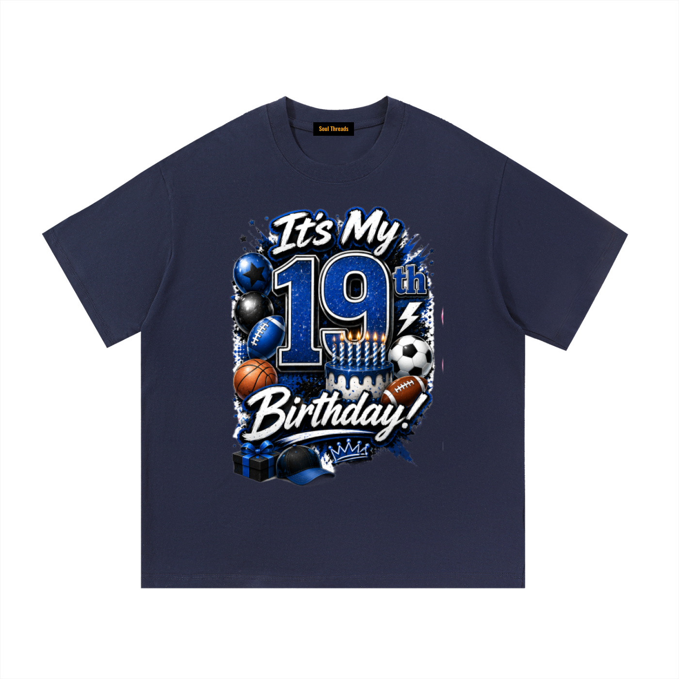 Young Mens 19th Birthday T-Shirt