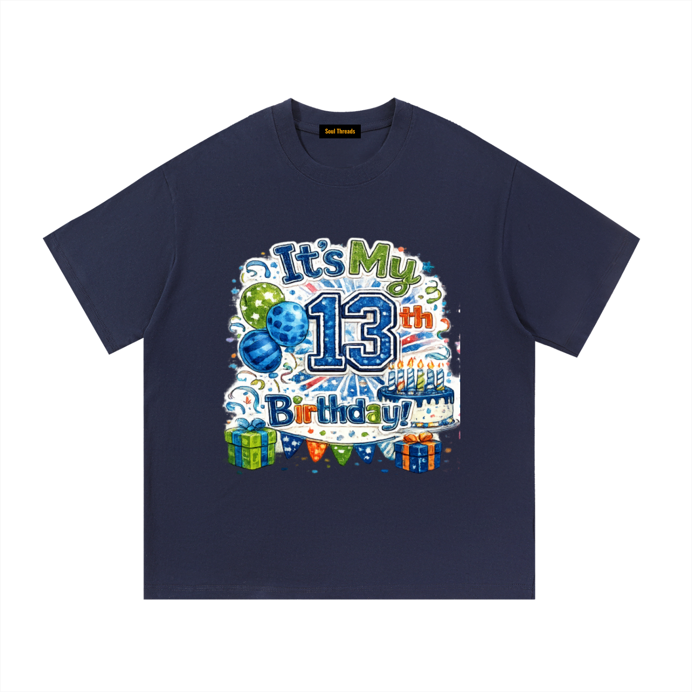 Young Mens 13th Birthday T-Shirt