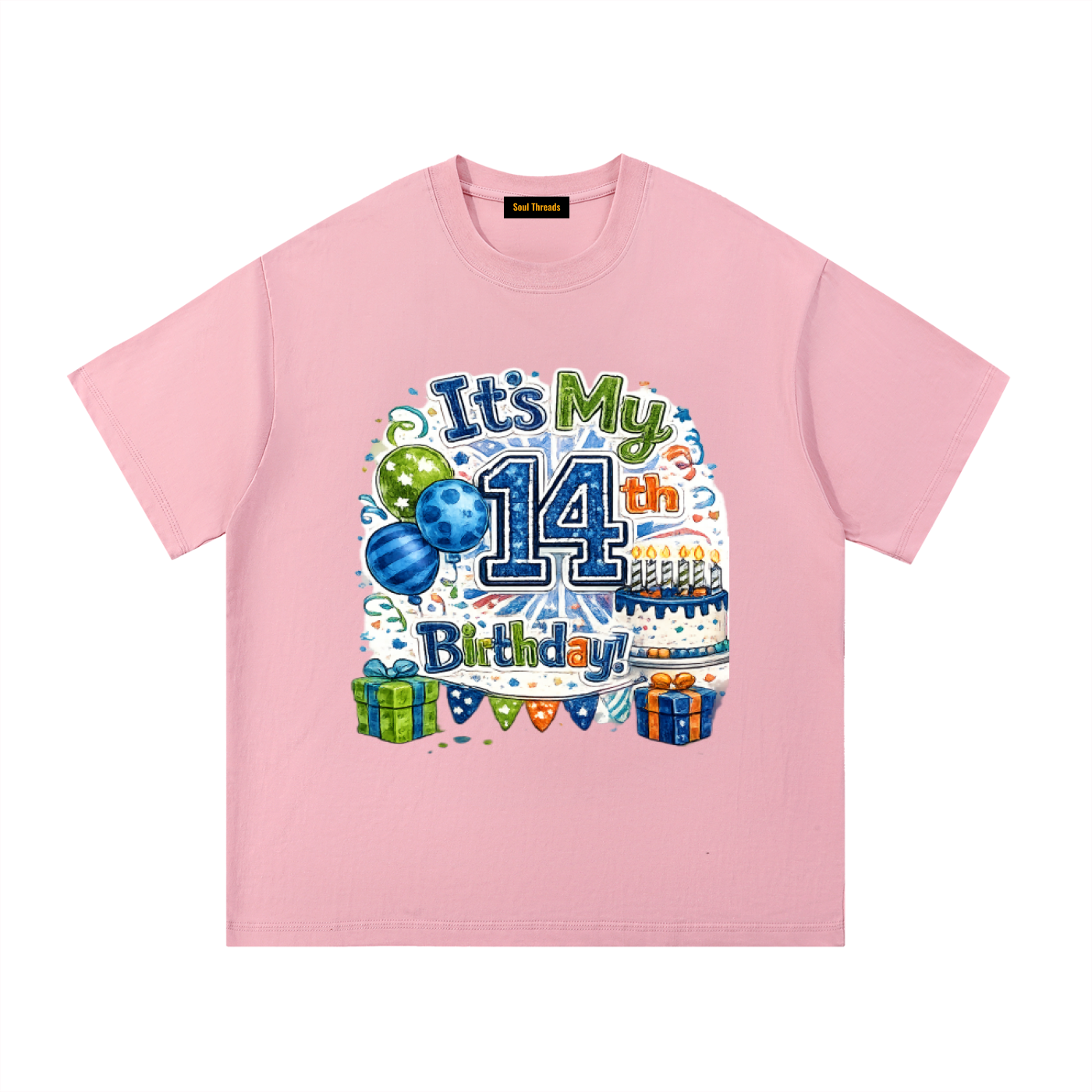 Young Mens 14th Birthday T-Shirt